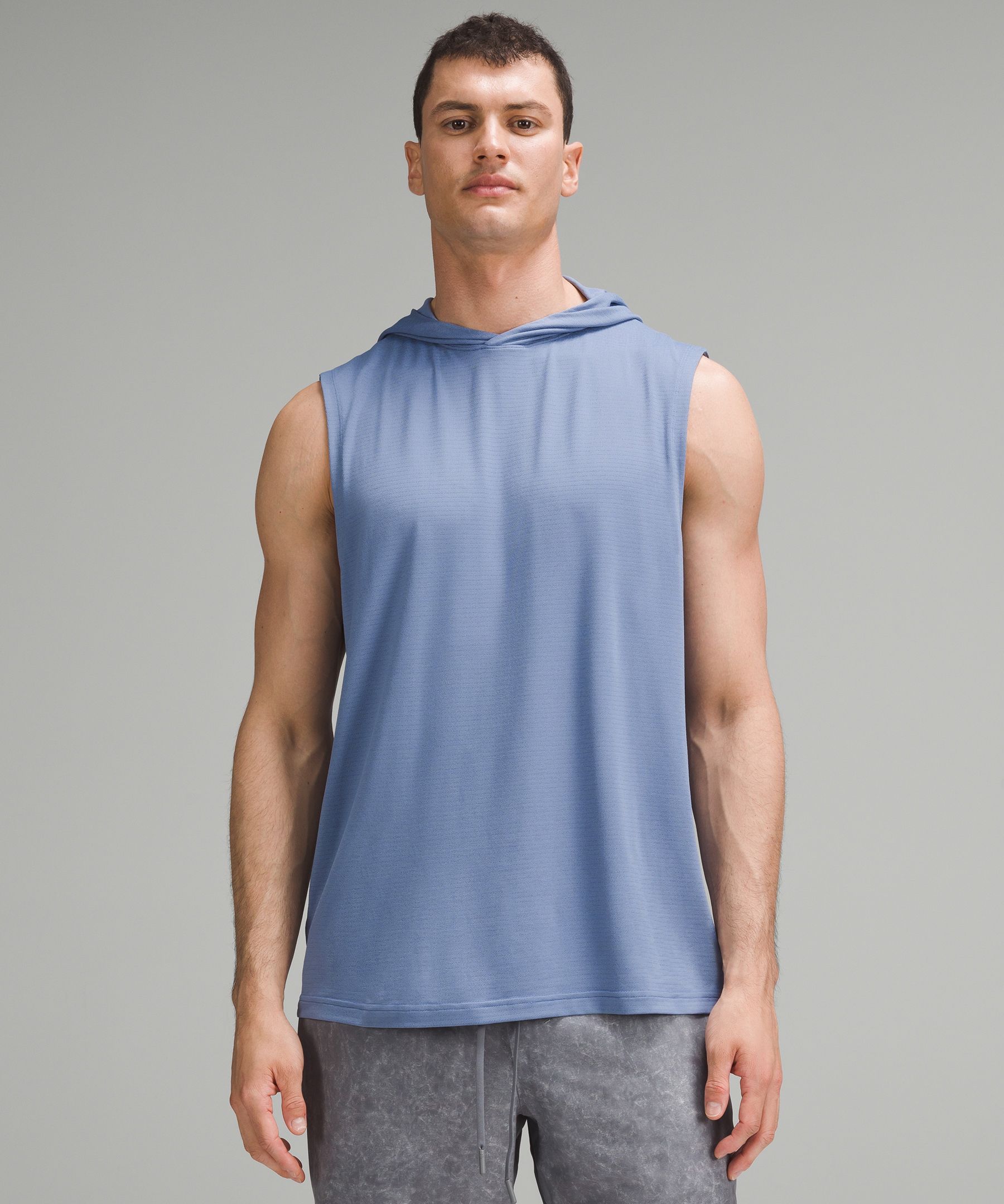 Shop Lululemon License To Train Relaxed-fit Sleeveless Hoodie