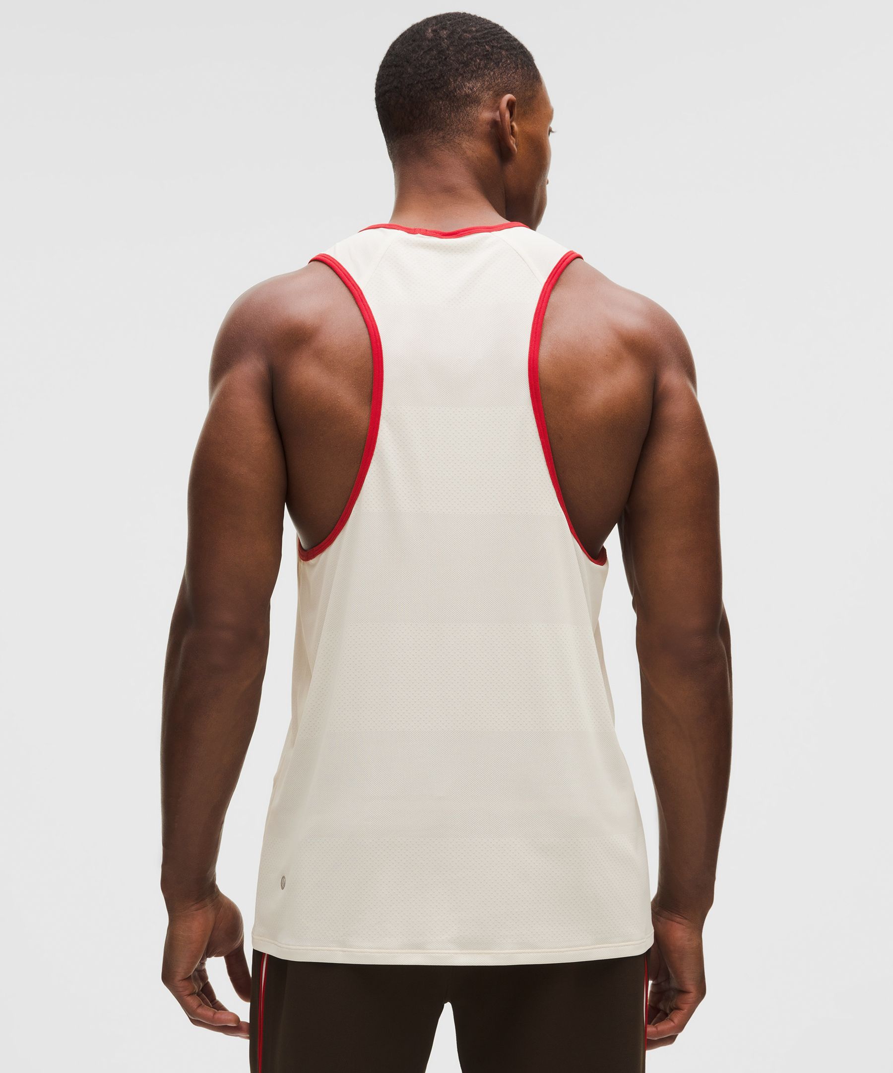 Fast and Free Perforated Stripe Tank *Run Crew 1998