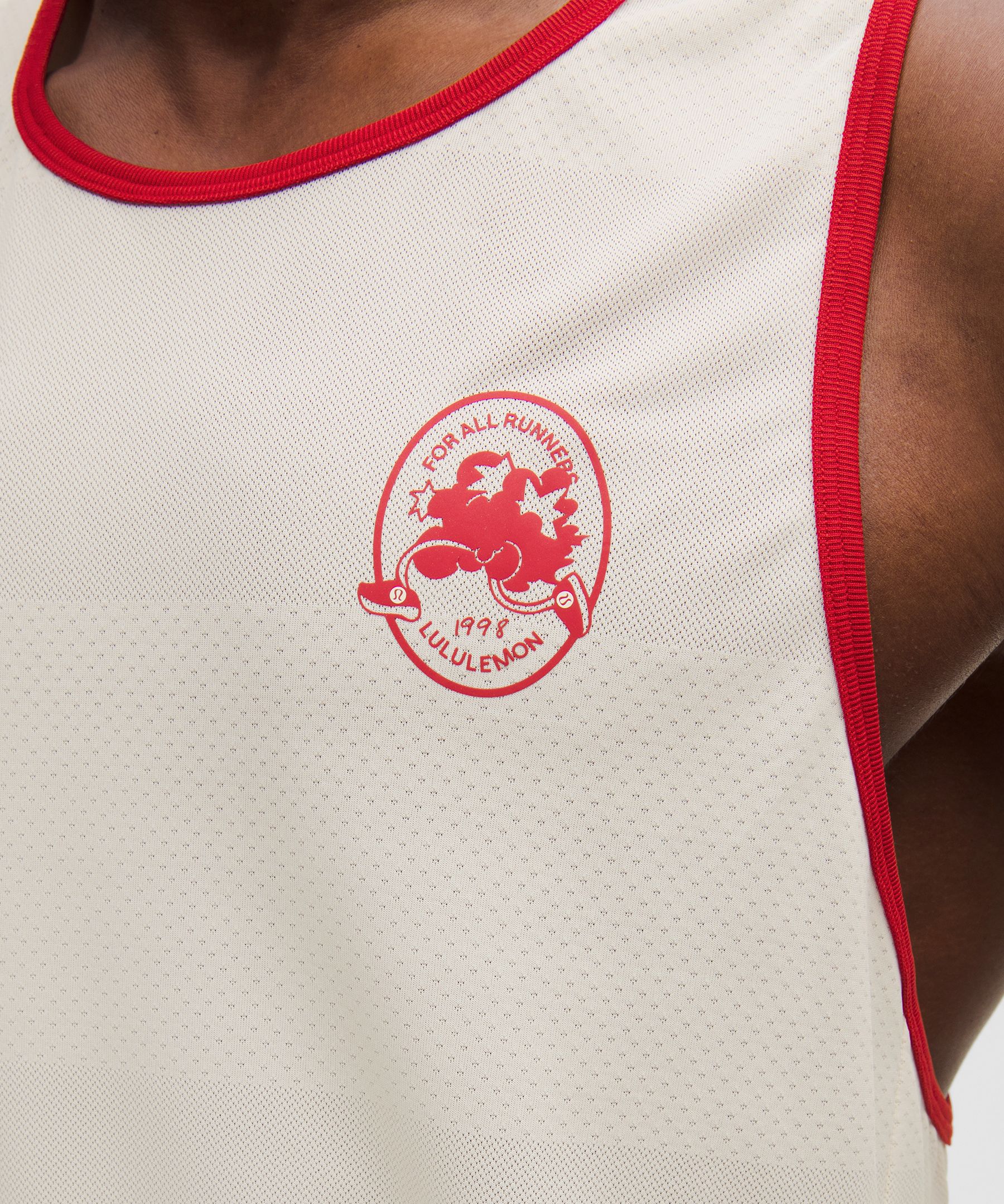 Fast and Free Perforated Stripe Tank *Run Crew 1998