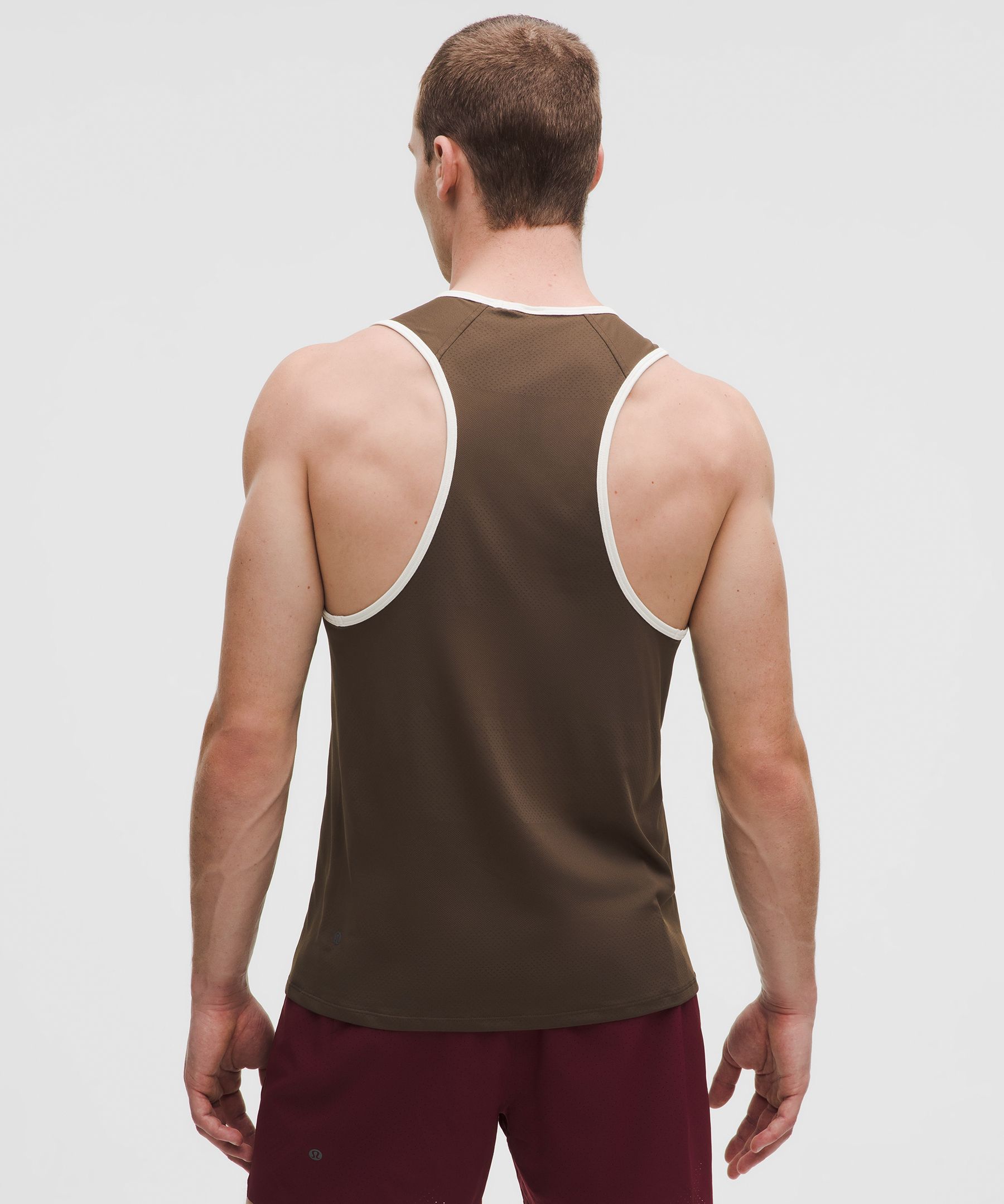 Fast and Free Perforated Stripe Tank *Run Crew 1998