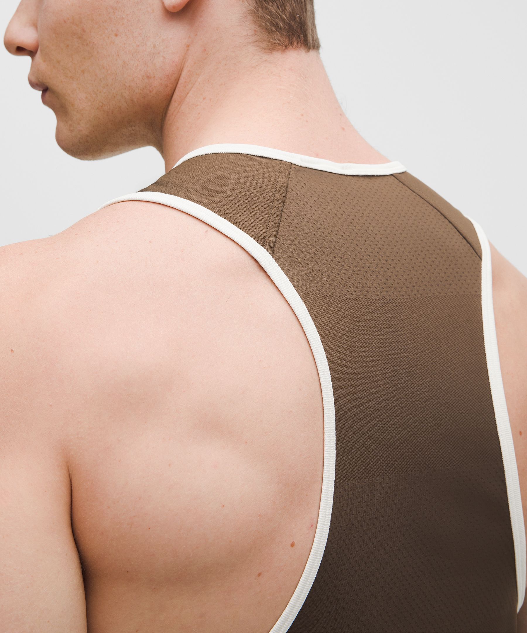 Fast and Free Perforated Stripe Tank *Run Crew 1998