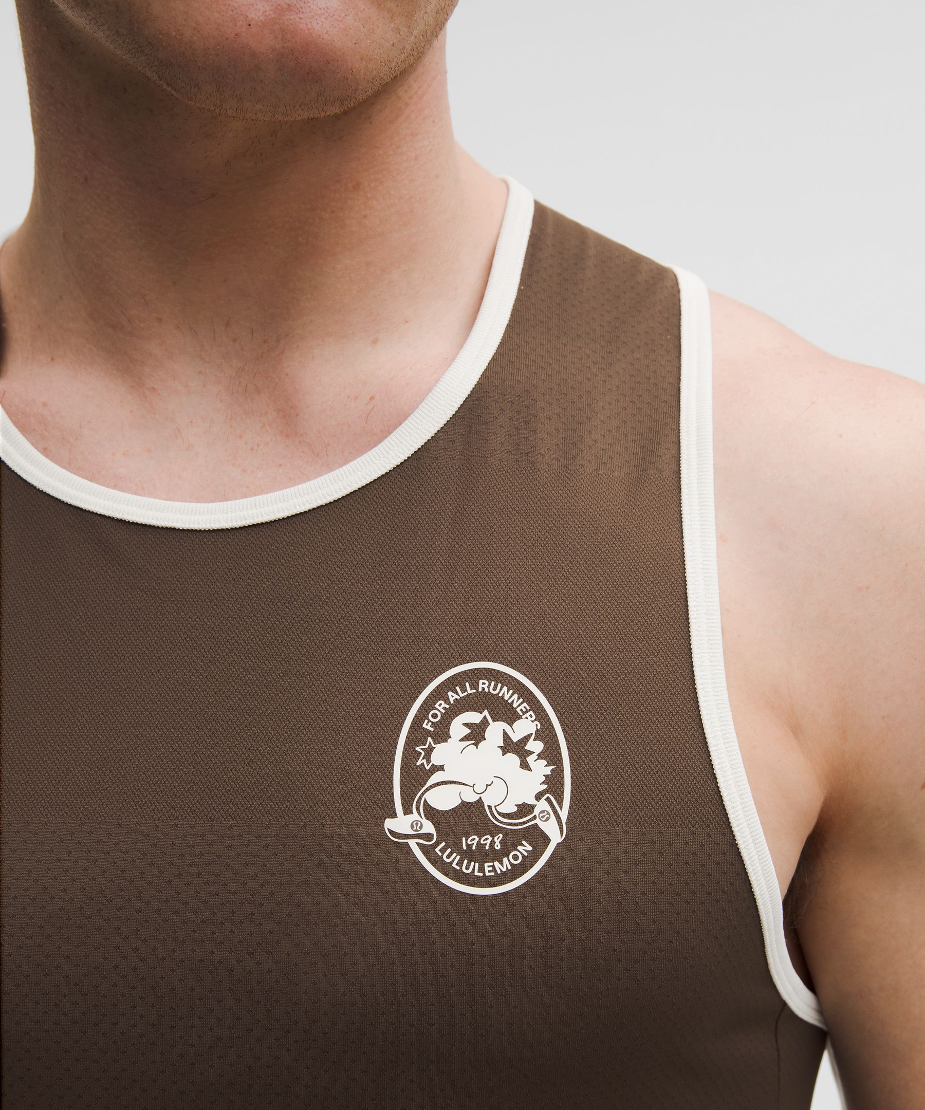 Fast and Free Perforated Stripe Tank *Run Crew 1998