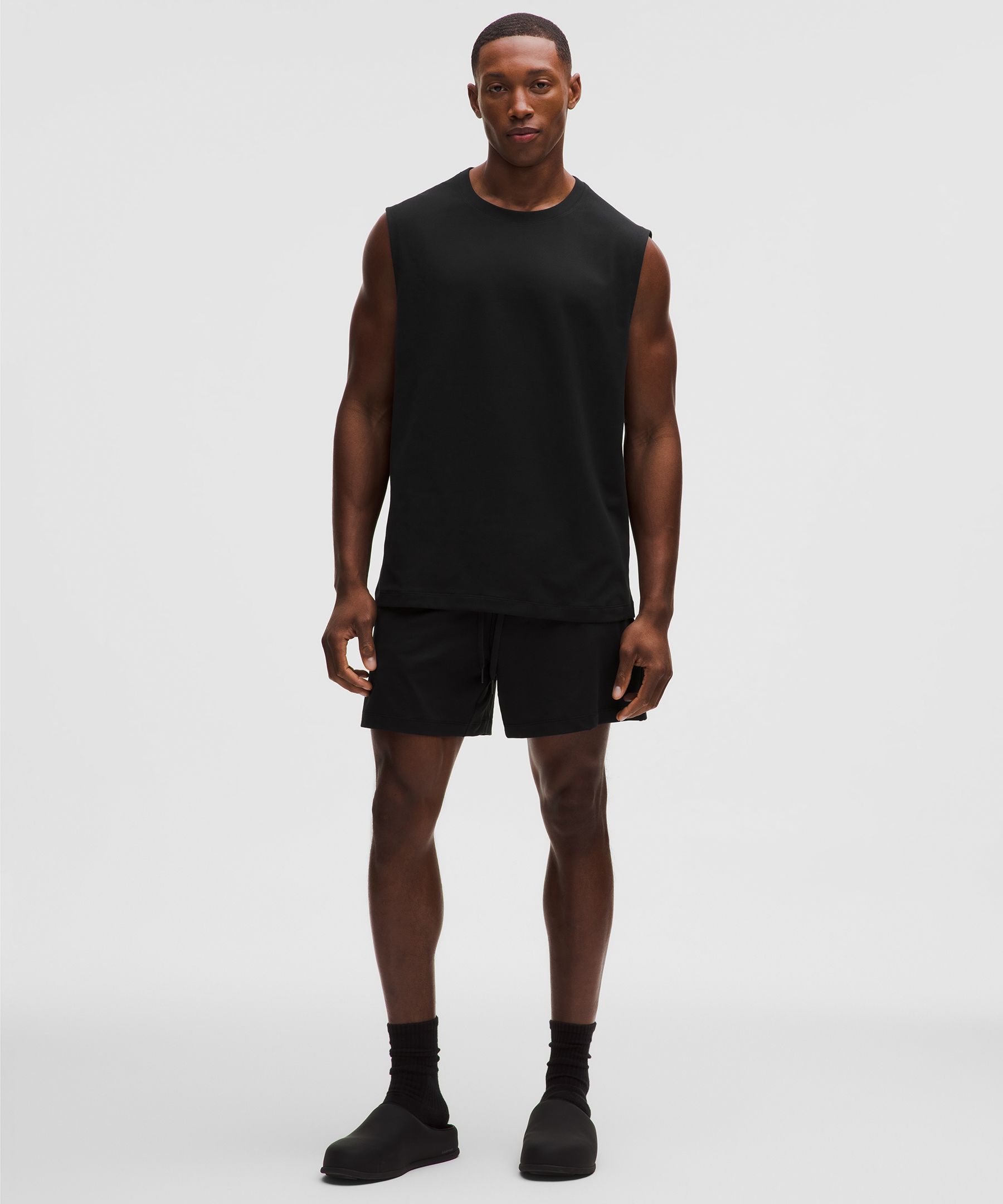 Mesh Soft Jersey Sleeveless Tank Top