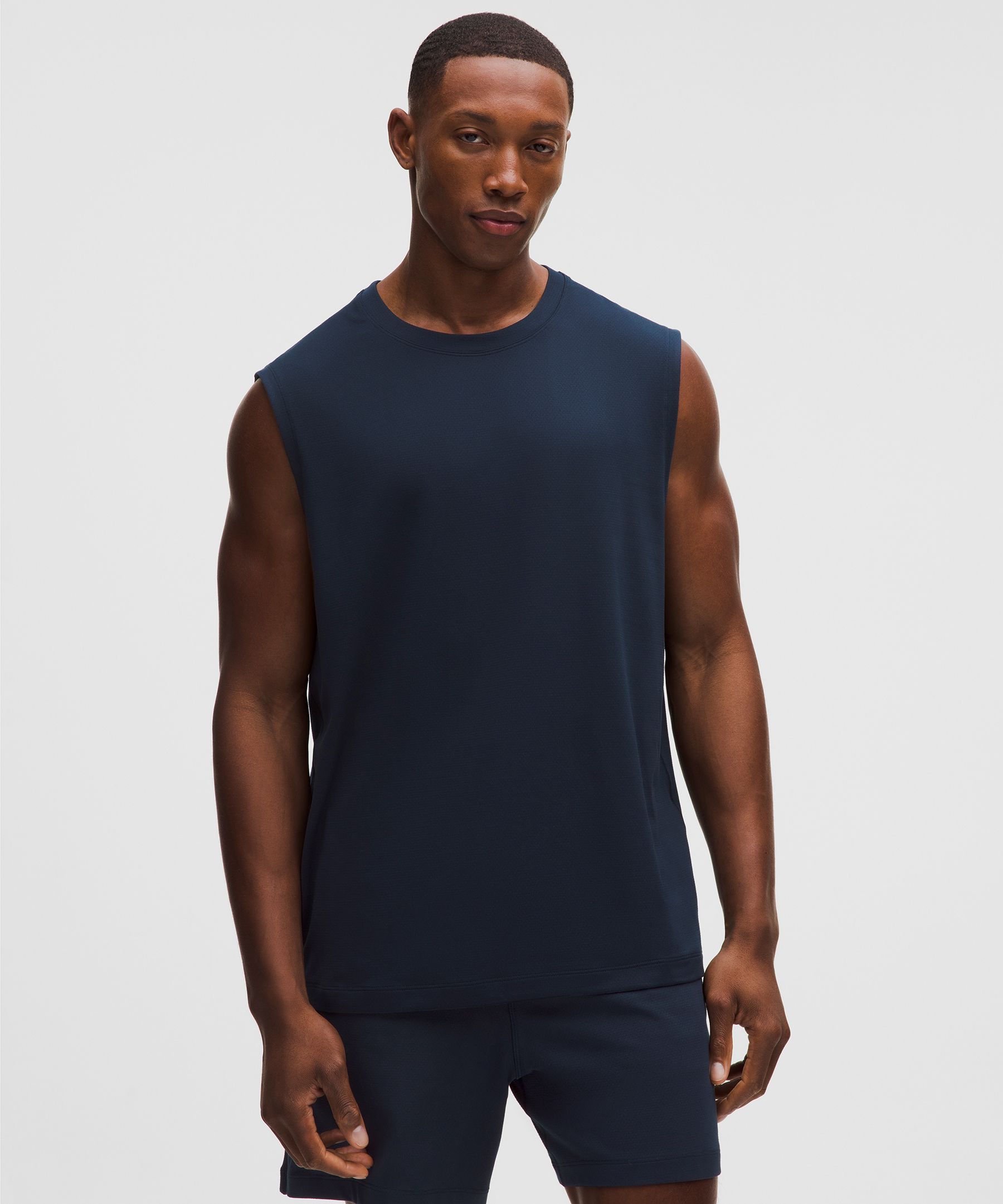 Mesh Soft Jersey Sleeveless Tank Top