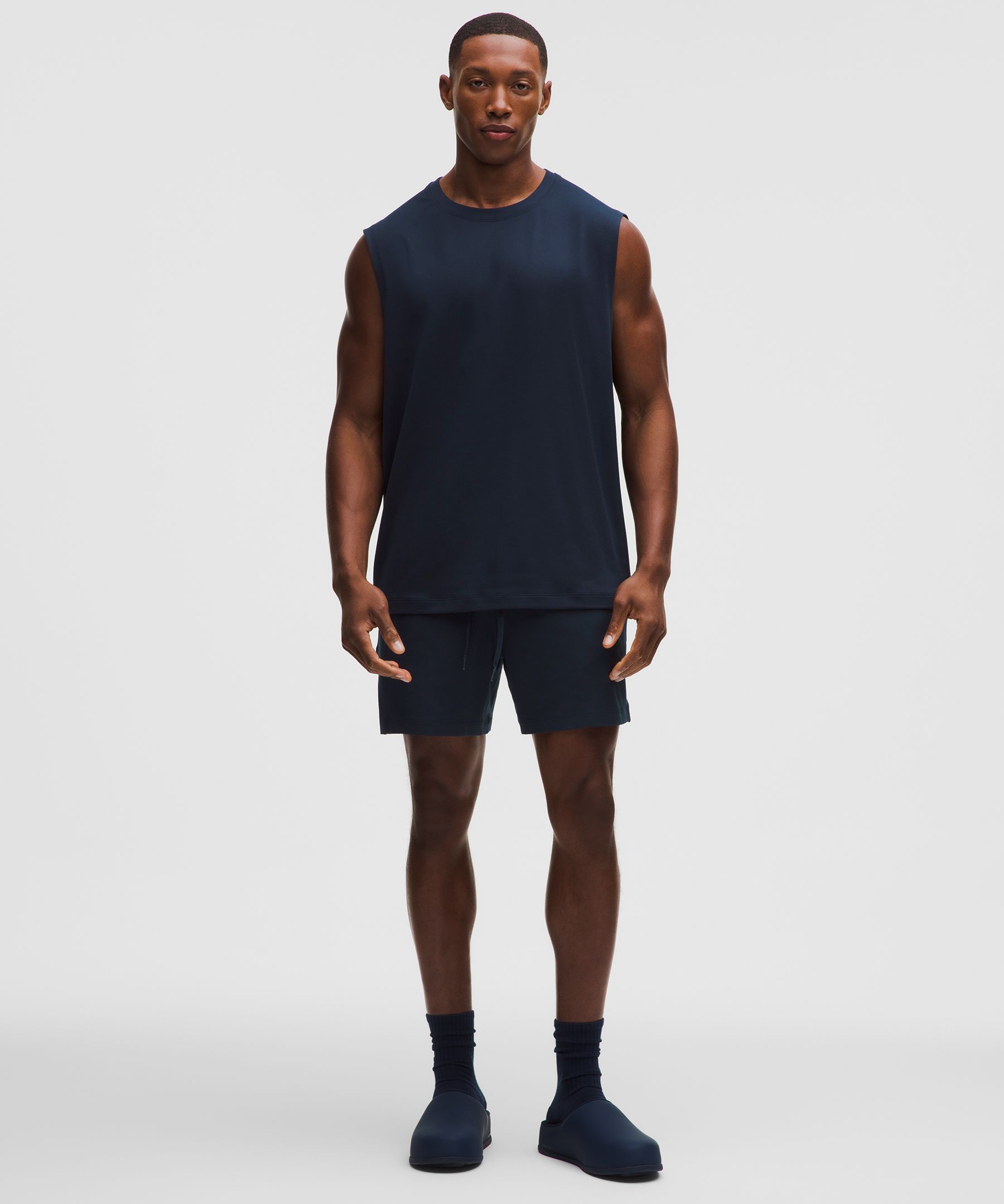 Mesh Soft Jersey Sleeveless Tank Top