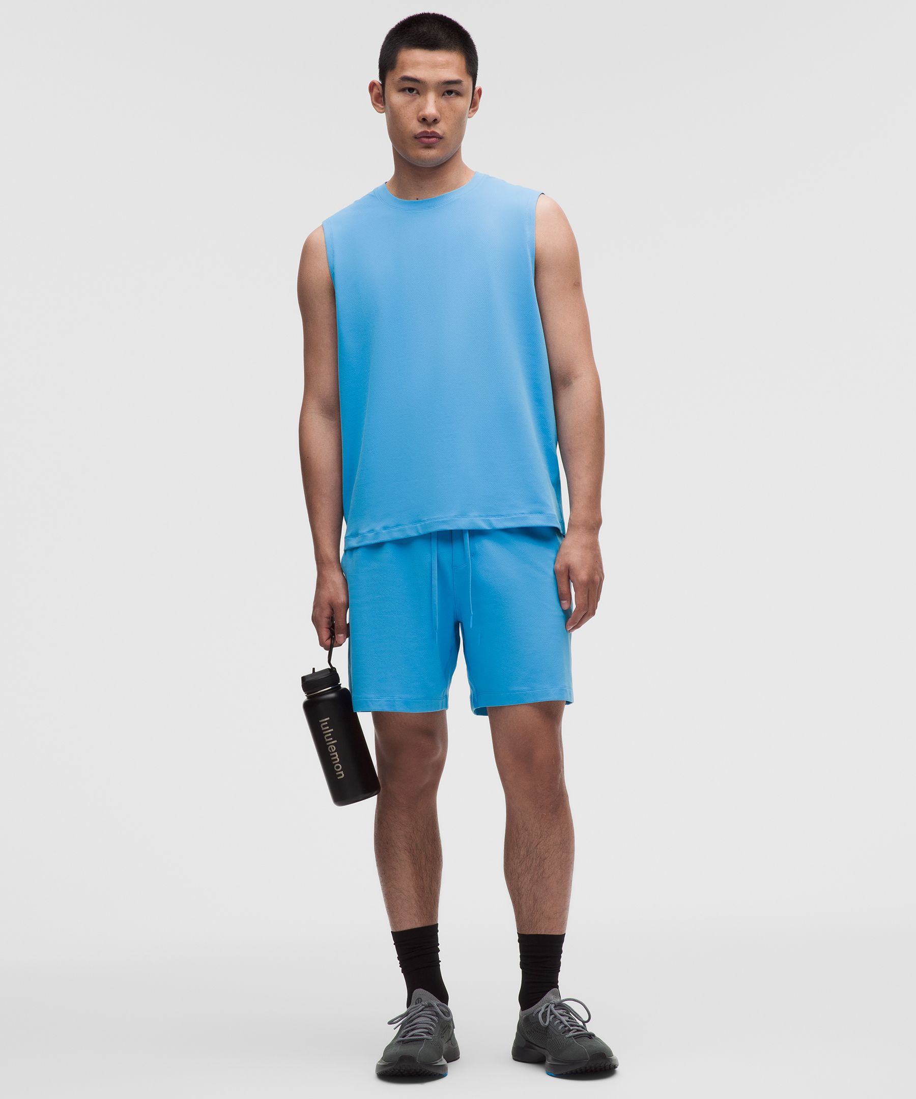 Mesh Soft Jersey Sleeveless Tank Top