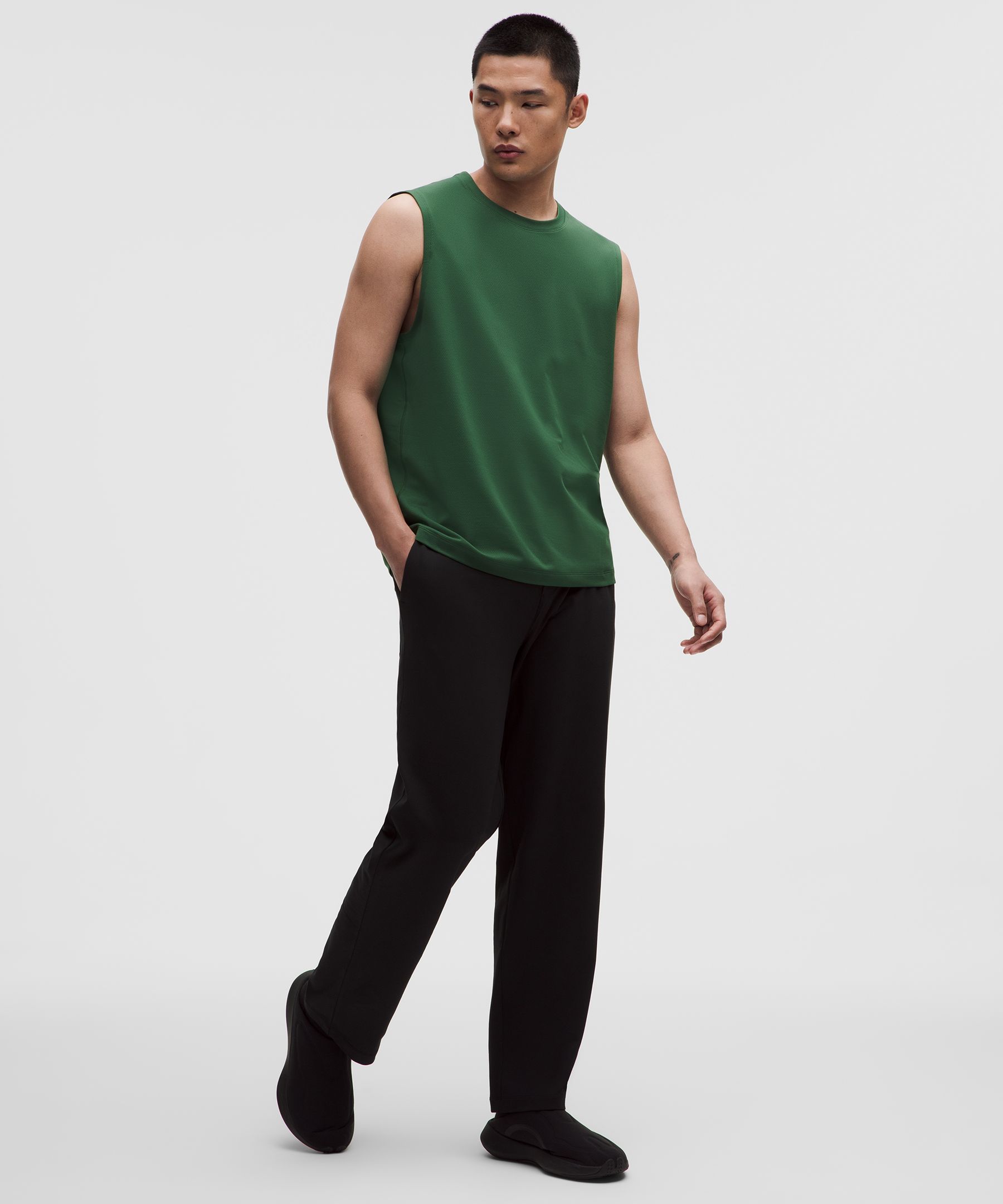 Mesh Soft Jersey Sleeveless Tank Top