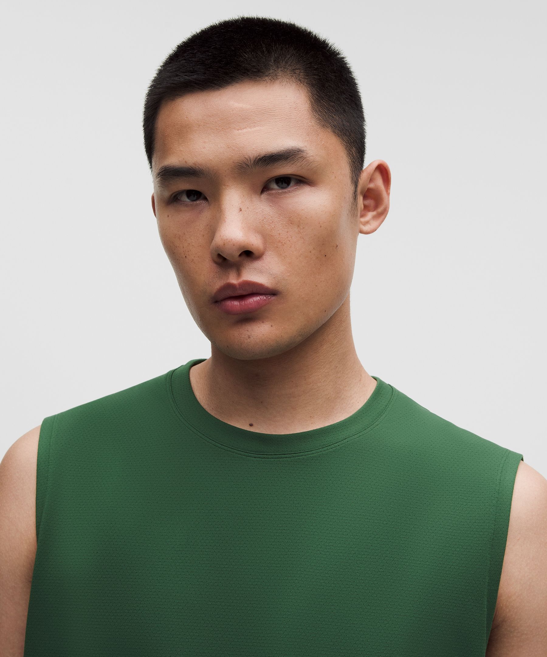 Mesh Soft Jersey Sleeveless Tank Top