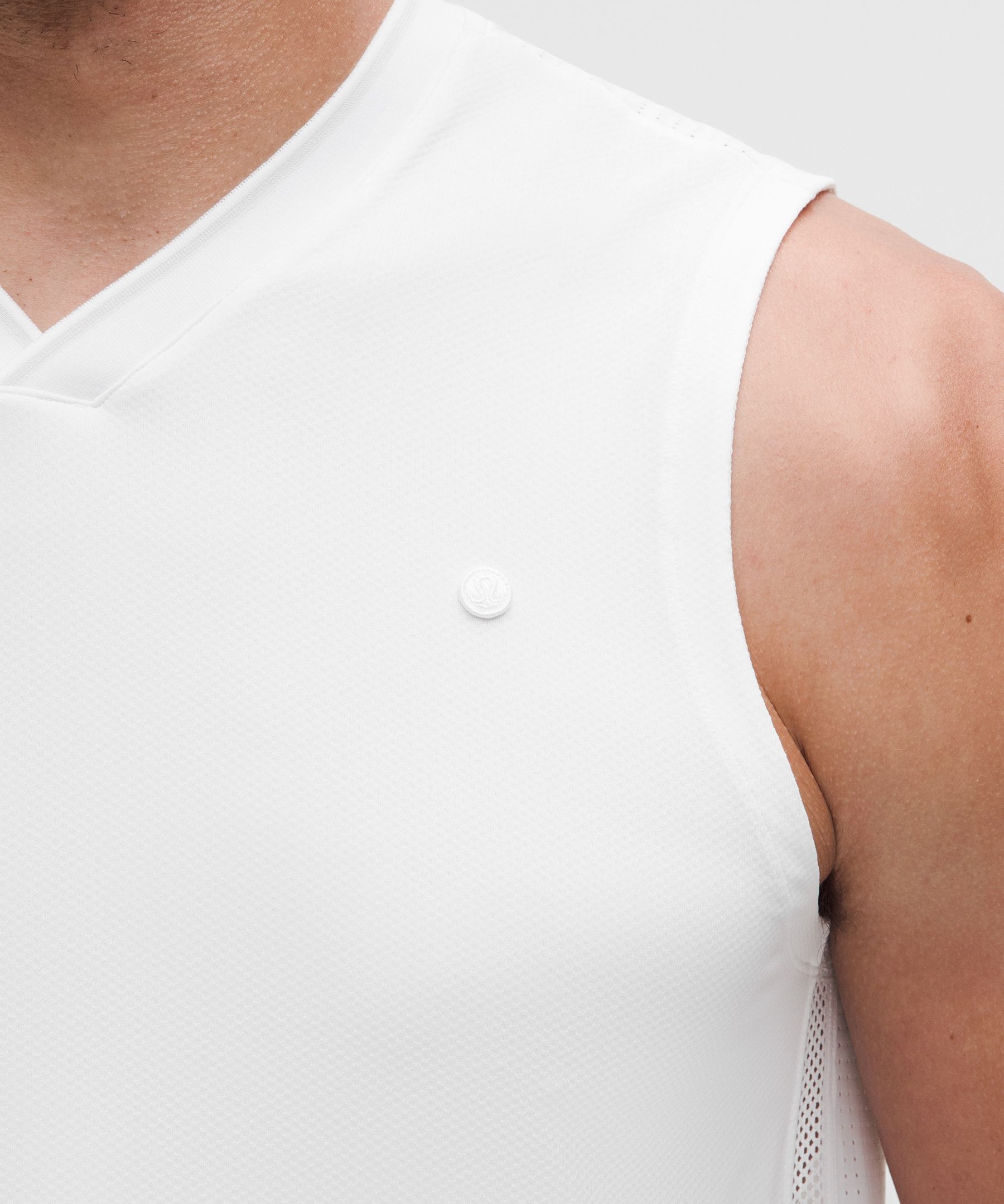 Mesh-Panelled Tennis Sleeveless Shirt