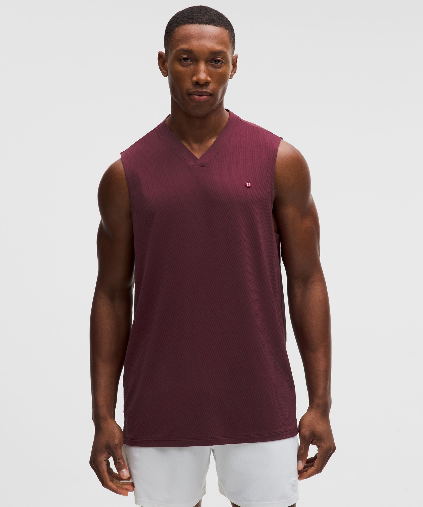 Mesh-Panelled Tennis Sleeveless Shirt