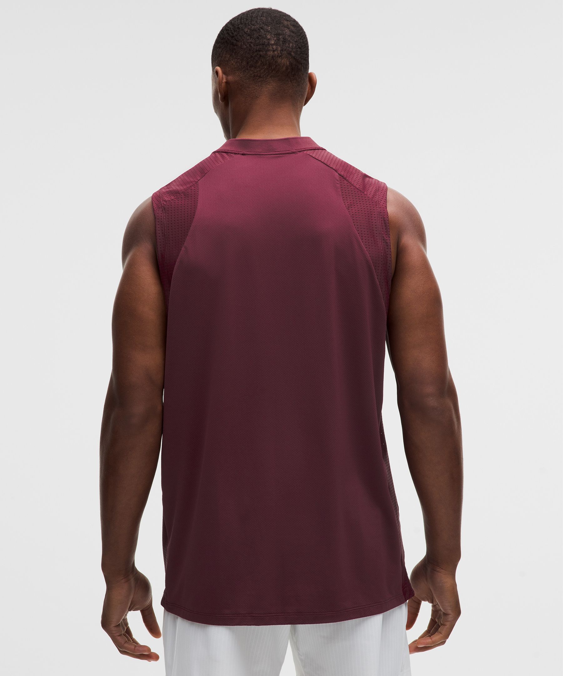 Mesh-Panelled Tennis Sleeveless Shirt