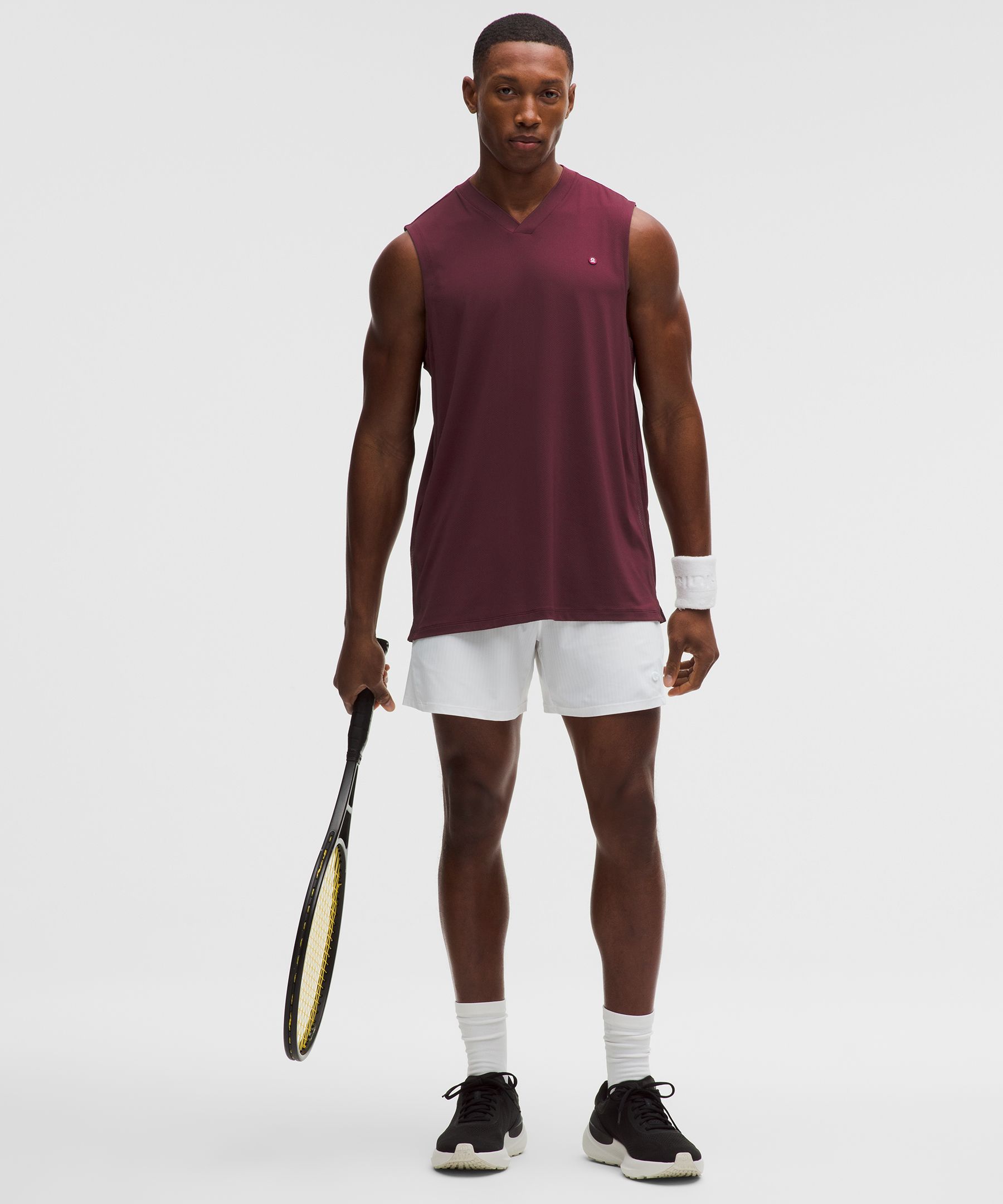 Mesh-Panelled Tennis Sleeveless Shirt