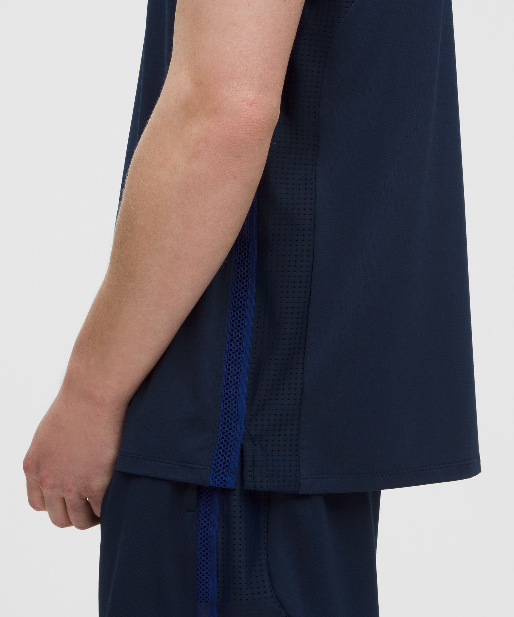 Mesh-Panelled Tennis Sleeveless Shirt