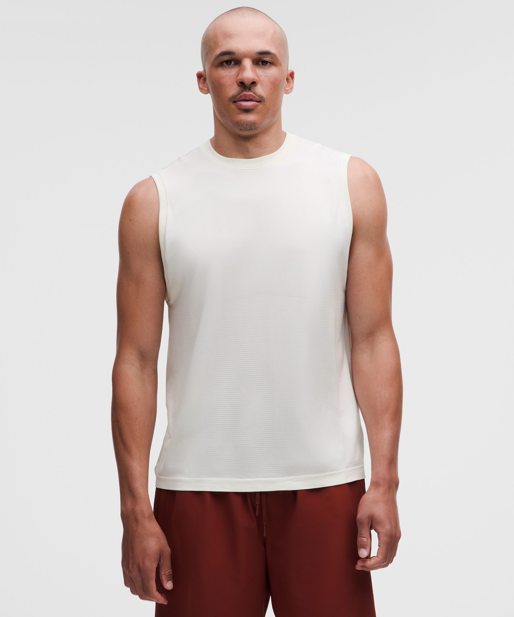 lululemon  Metal Vent Tech Relaxed-Fit Sleeveless Shirt Training - Size L - | White