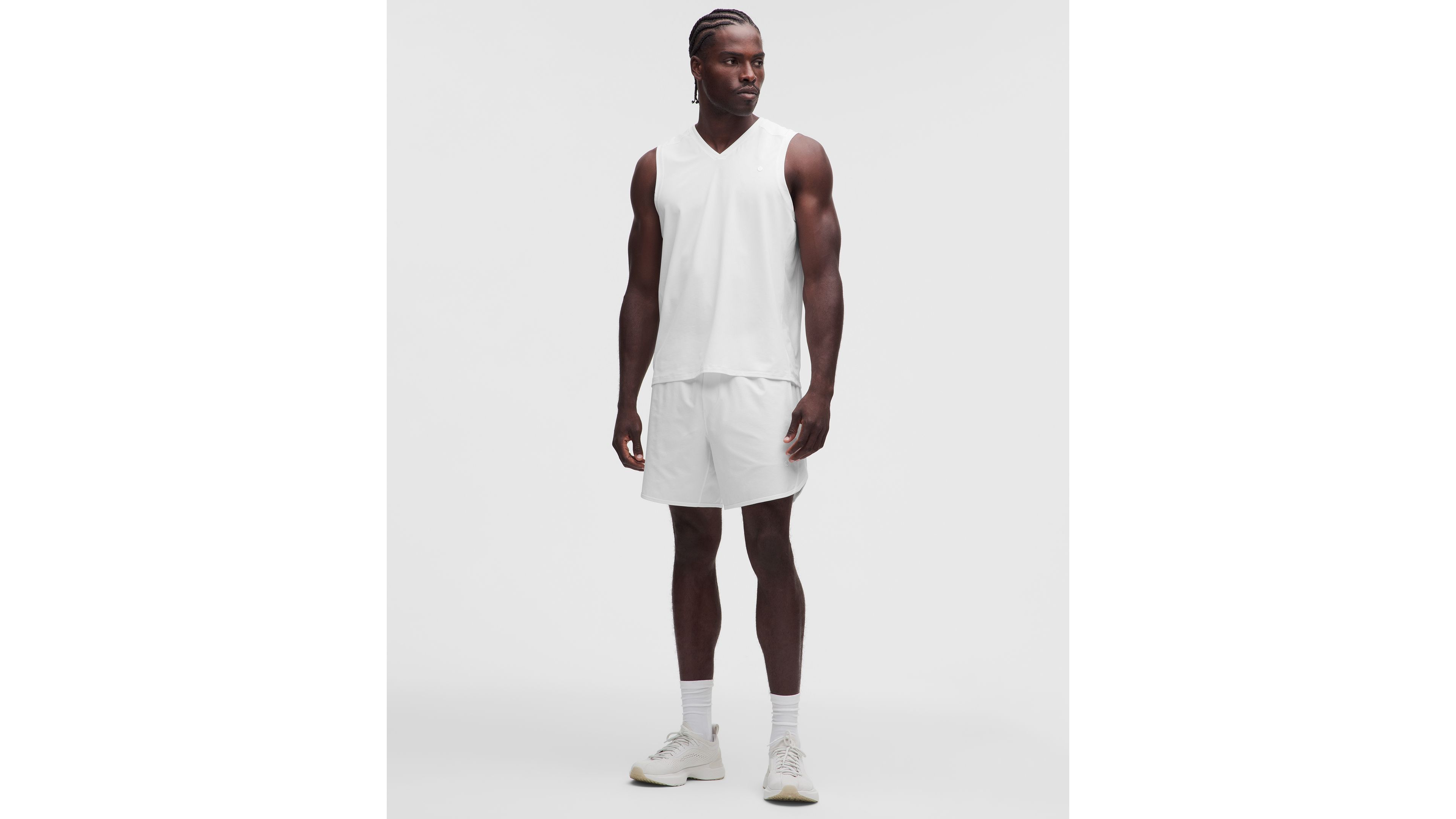 Pique Mesh-Panel Sleeveless Tennis Shirt