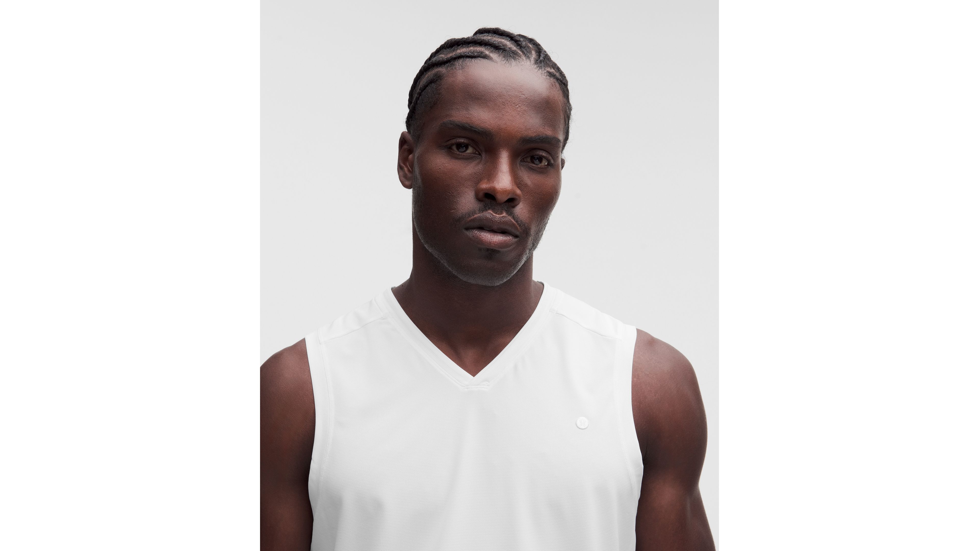 Pique Mesh-Panel Sleeveless Tennis Shirt