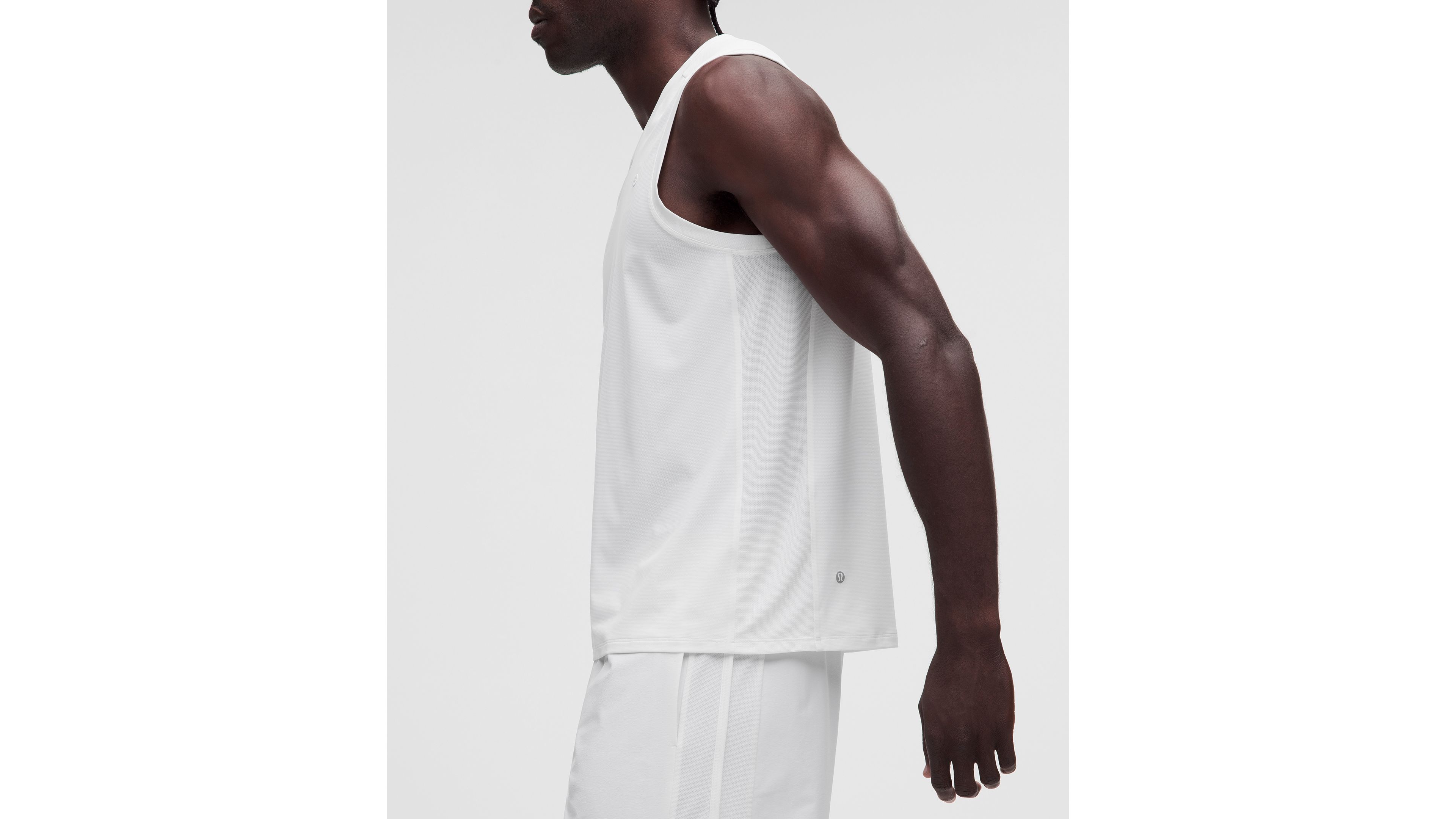 Pique Mesh-Panel Sleeveless Tennis Shirt