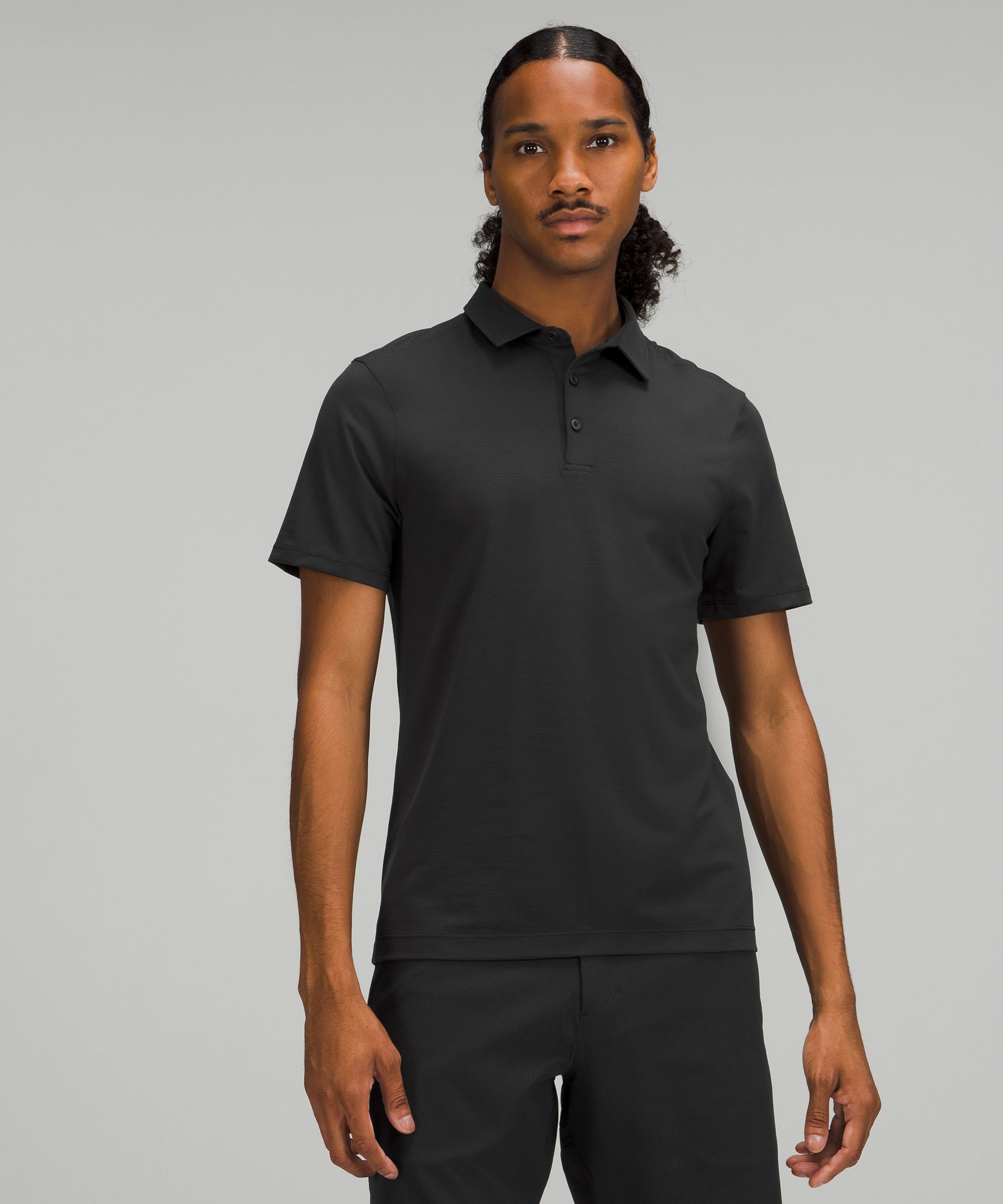 online outlet shop shirt Logo short-sleeve polo Black polo shirt ...