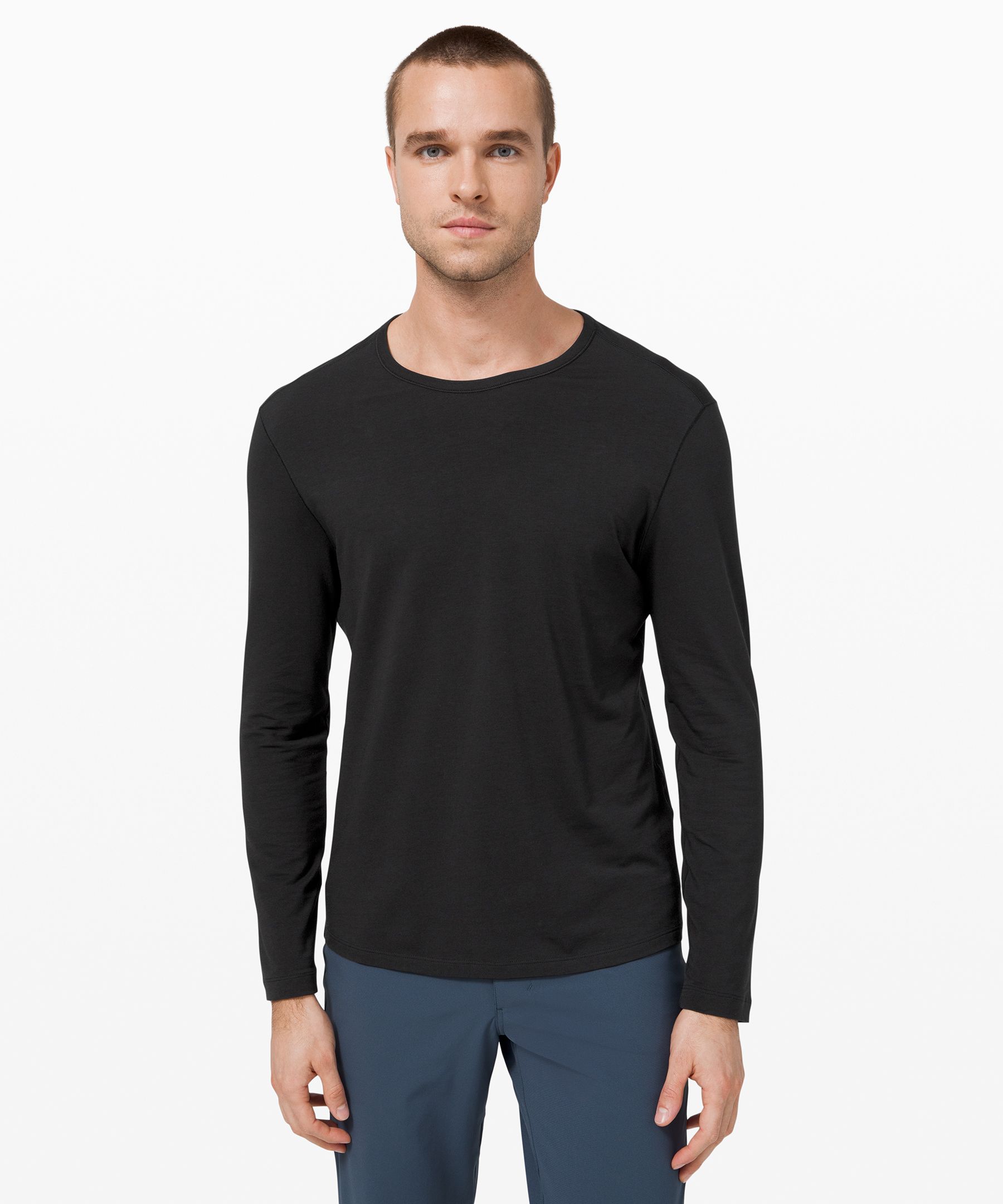 Lululemon 5 Year Basic Long Sleeve Shirt In Black