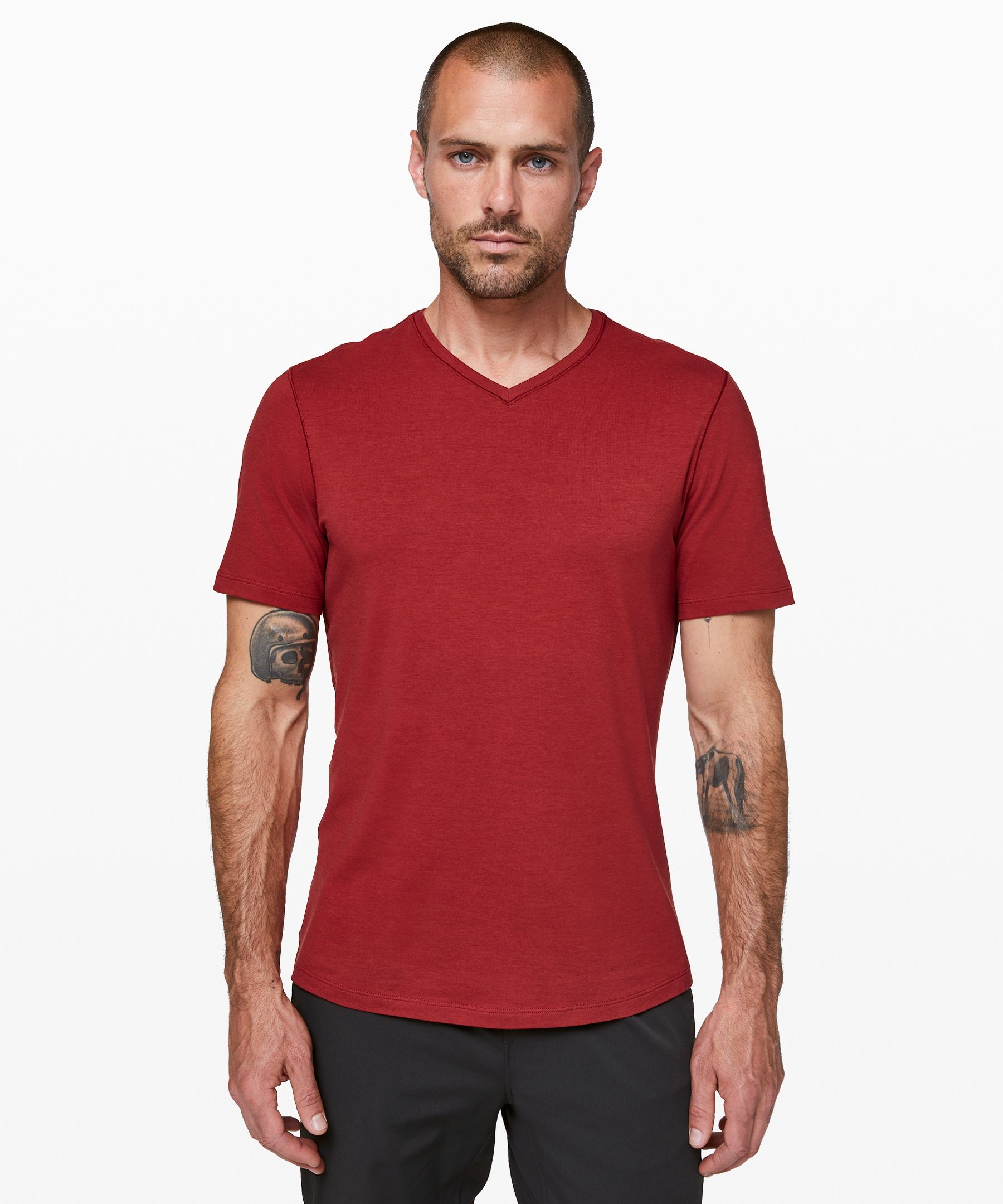 Lululemon 5 Year Basic V *updated Fit In Cayenne