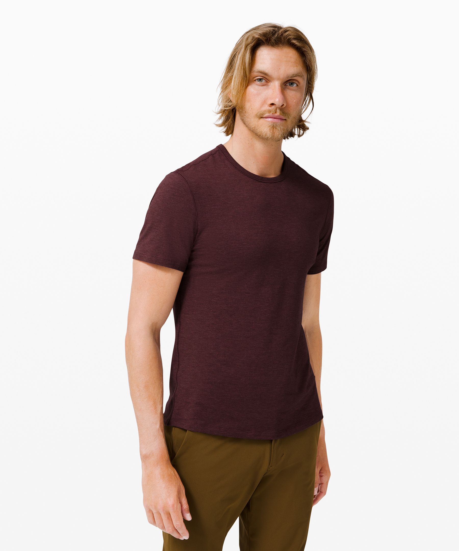 Lululemon 5 Year Basic T-shirt In Heathered Cassis