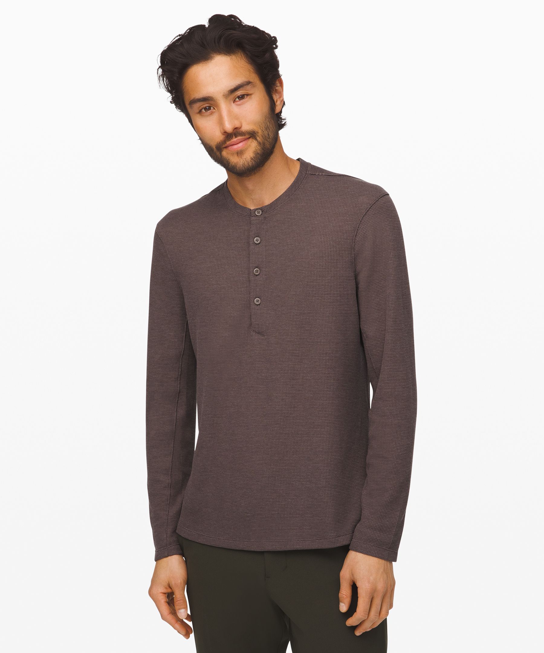 lululemon men's long sleeve henley