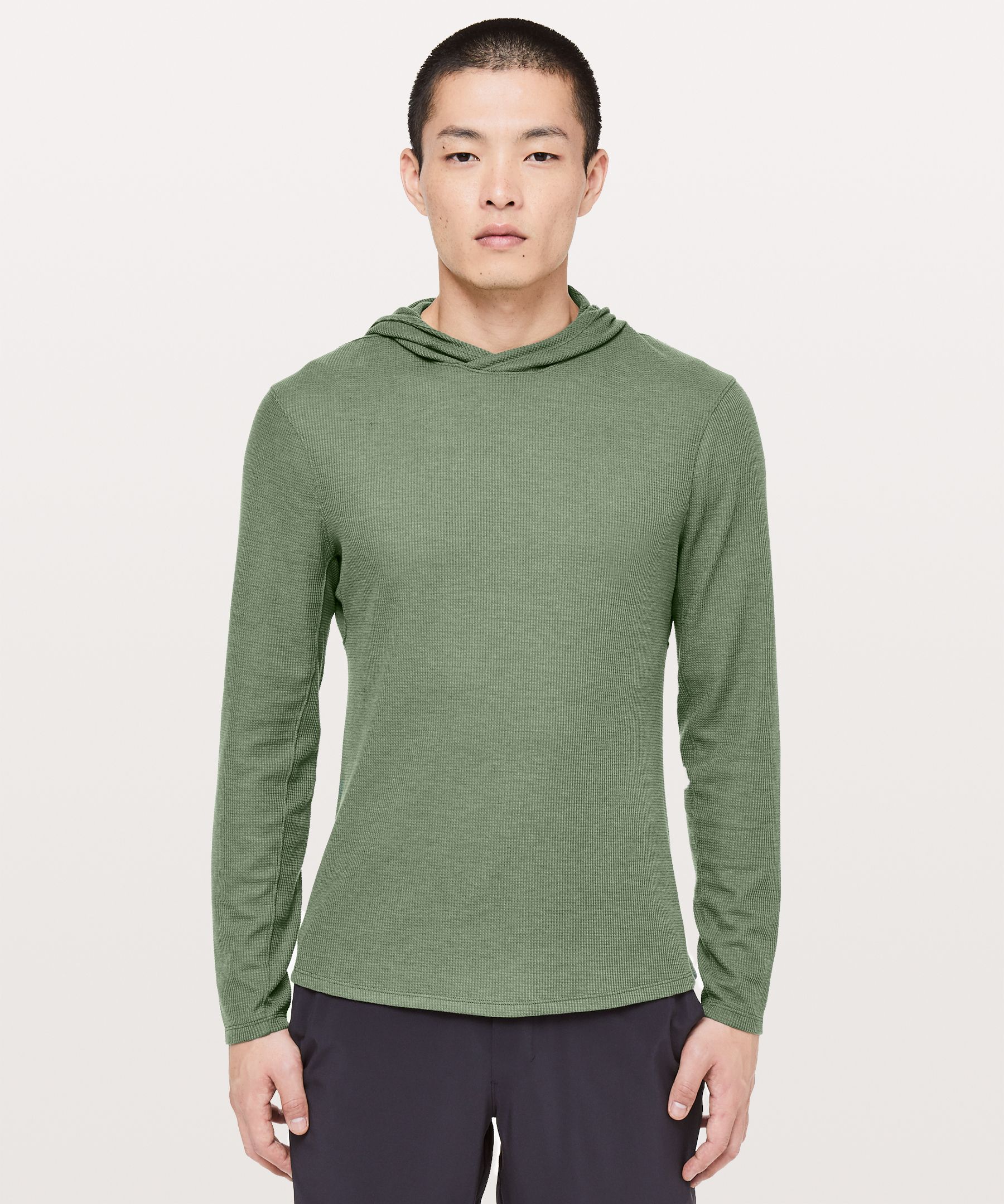 Lululemon Shift Stitch Hoodie In Heathered Tank Green