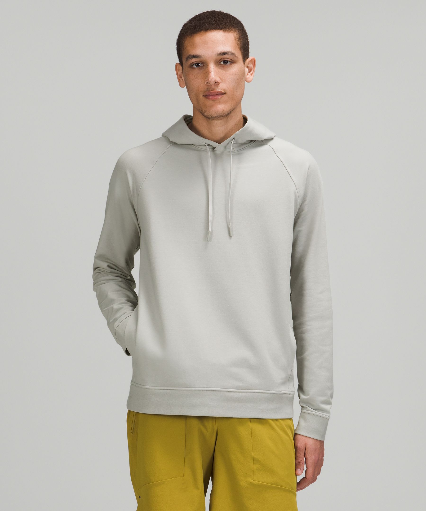 Lululemon City Sweat Pullover Hoodie - Heathered Ultra Light Grey - lulu  fanatics