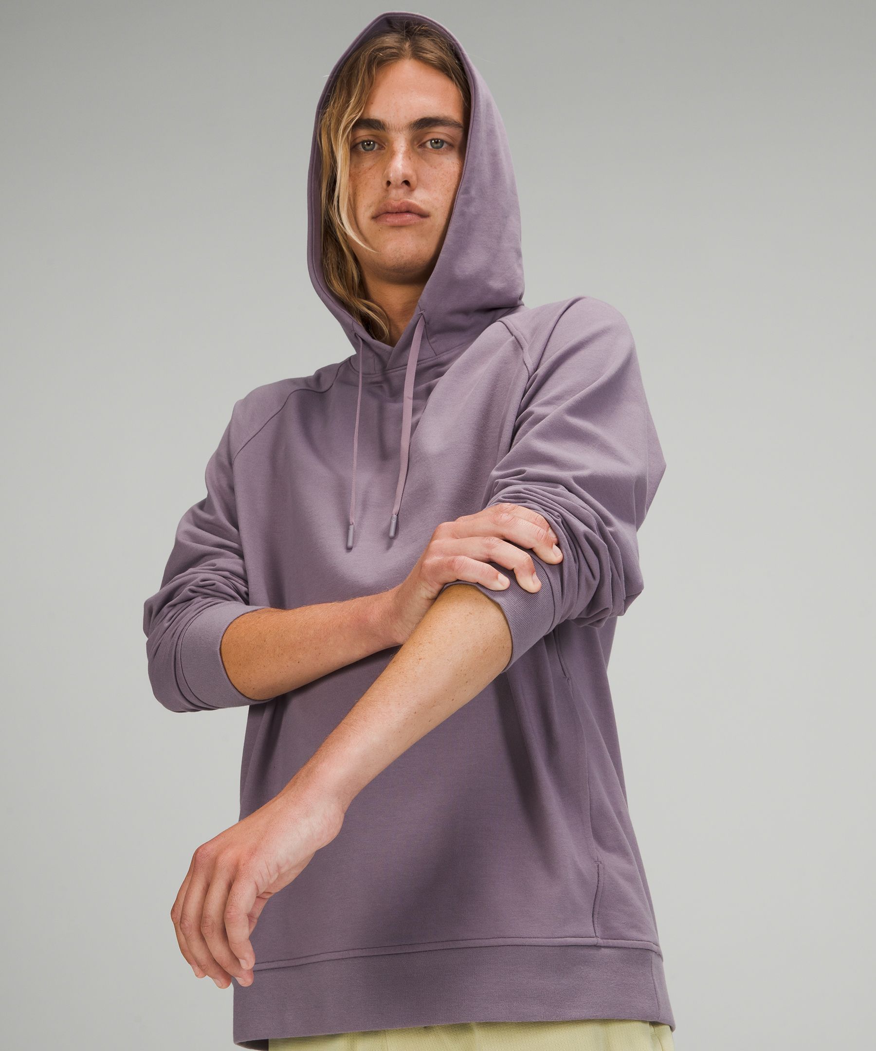 fear of god essentials hoodie blue