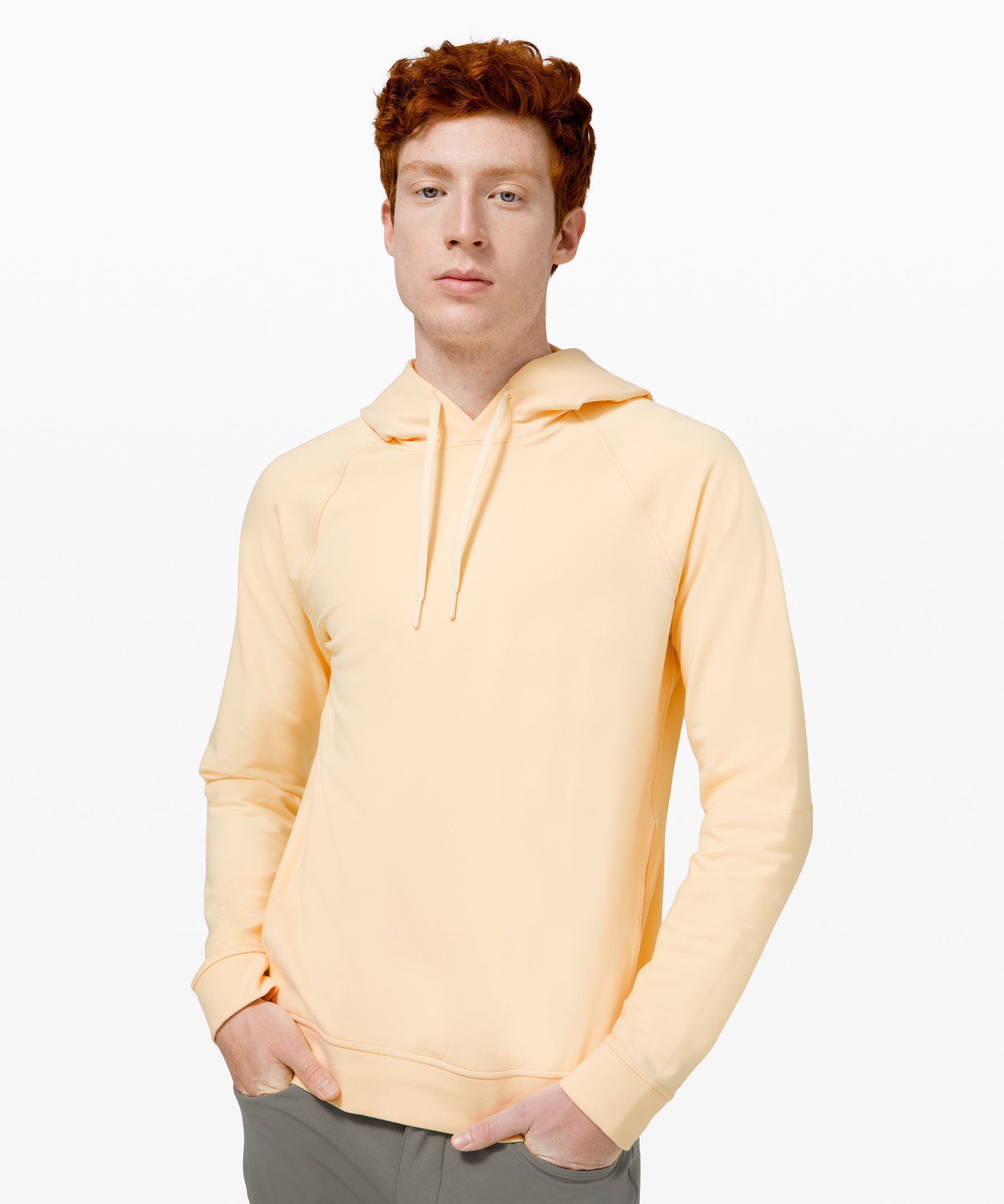 Lululemon City Sweat Pullover Hoodie French Terry In Yellow