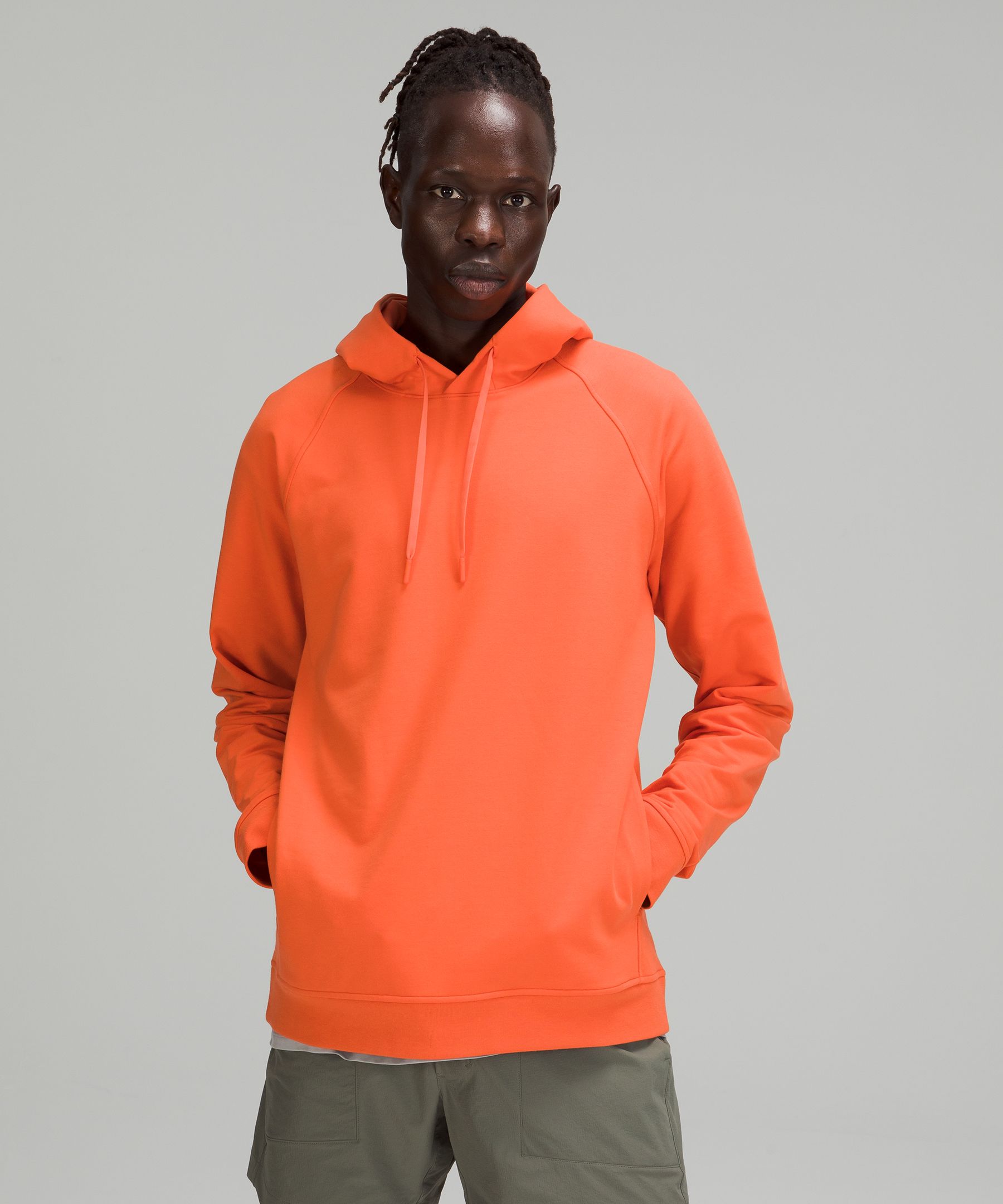 Lululemon City Sweat Pullover Hoodie French Terry In Orange