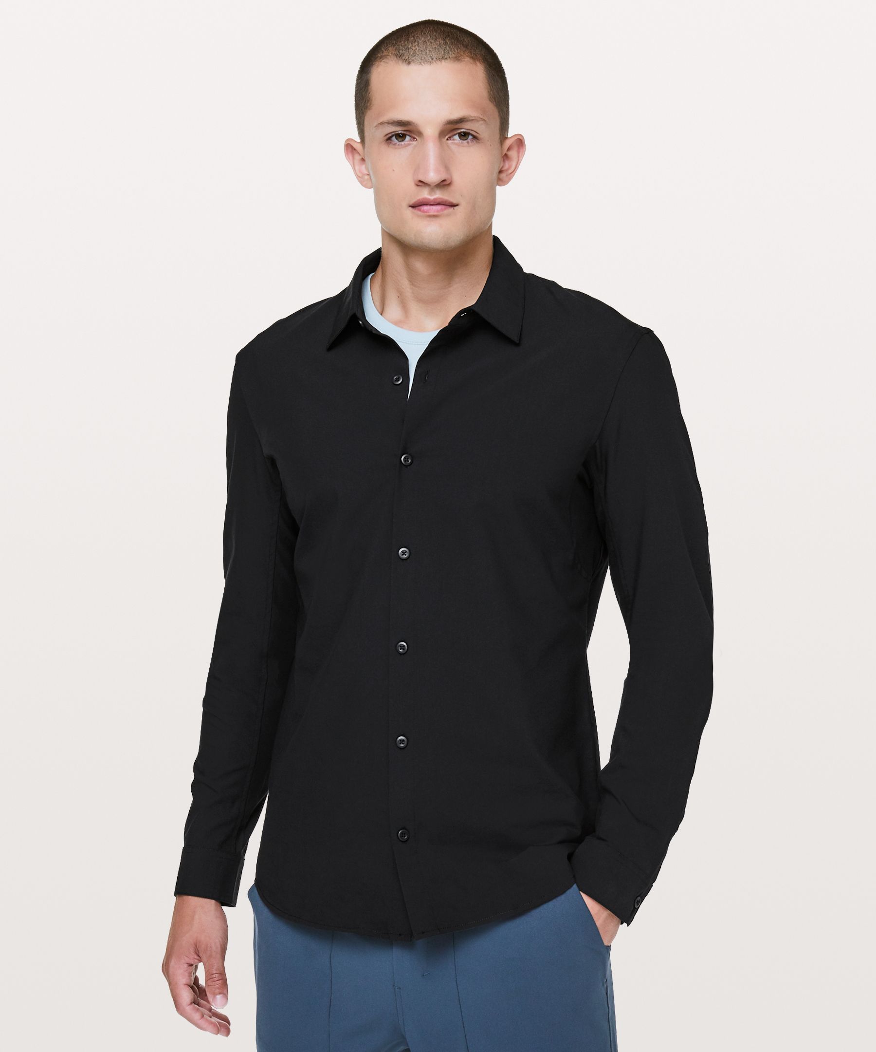 The Wire Slim Fit Long Sleeve In Black 