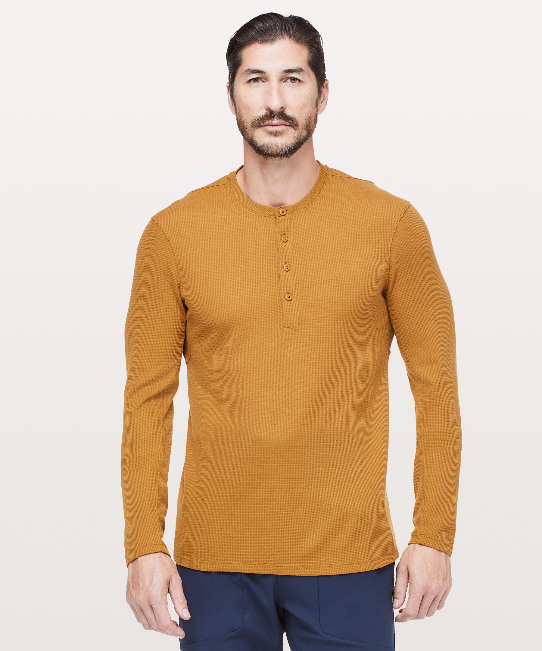 Mens Henley Shirts Long Sleeve Regualar Fit Casual 3 Vietnam