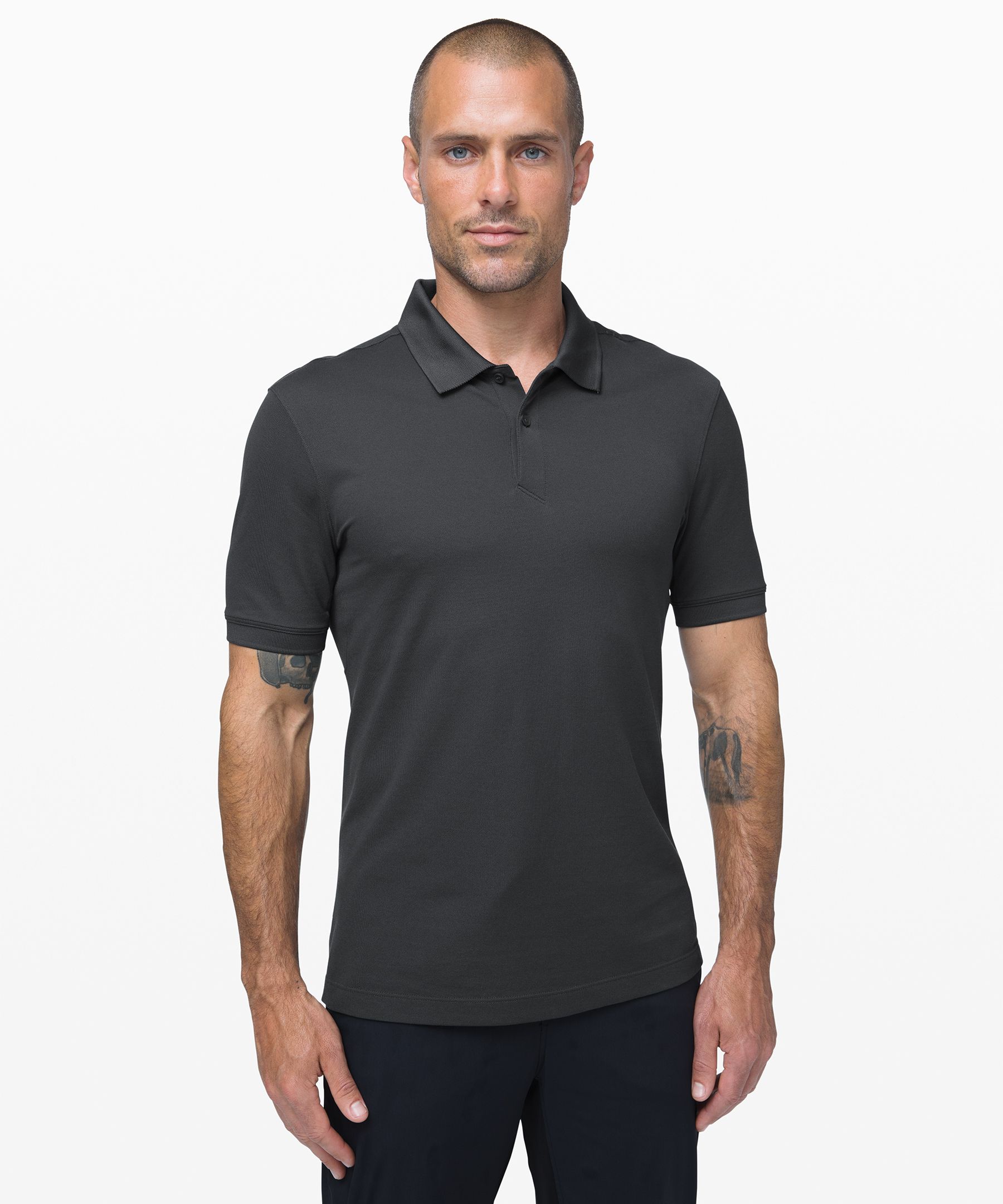 Lululemon Tech Pique Polo *updated In Obsidian