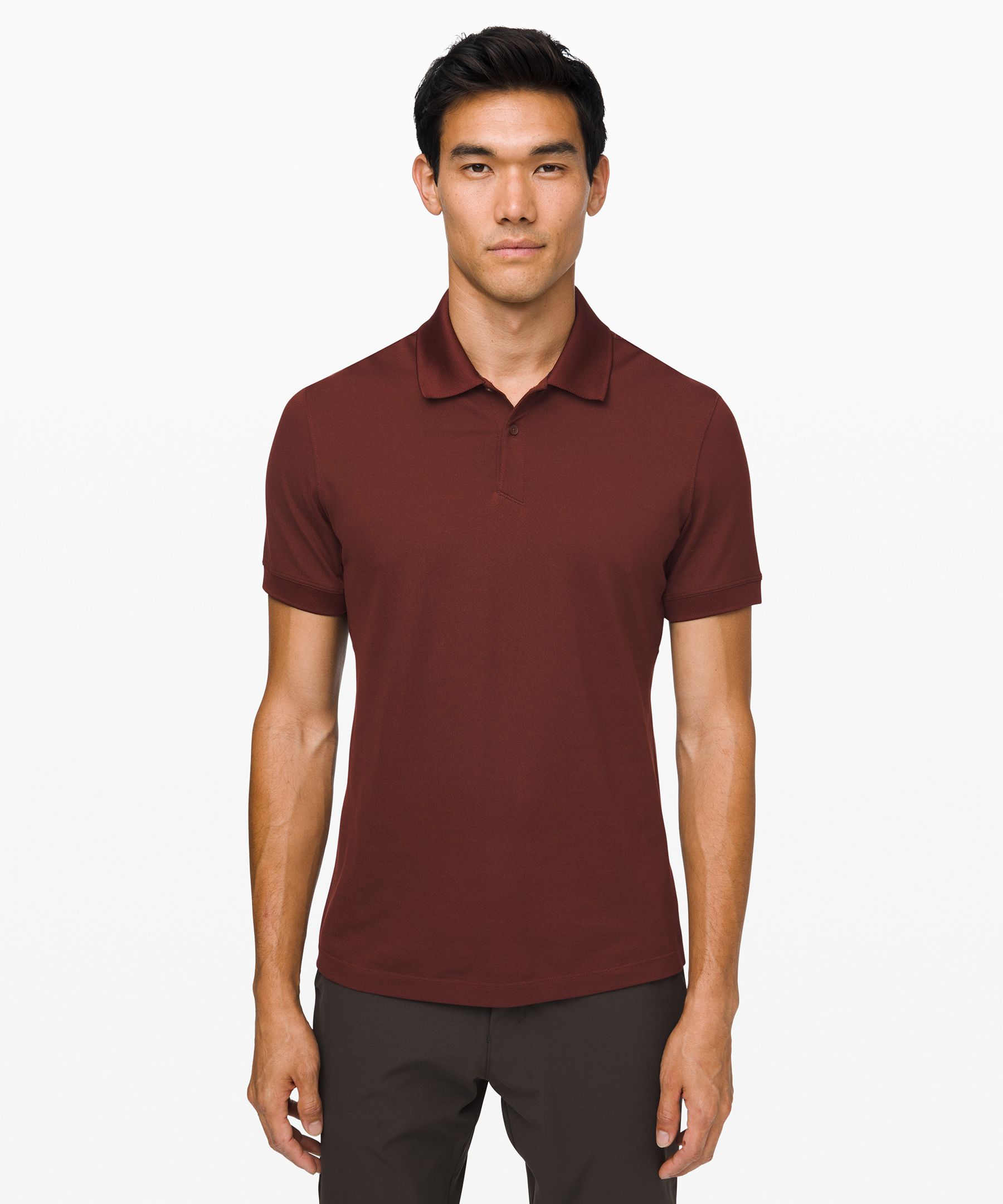 Lululemon Tech Pique Polo In Mahogany