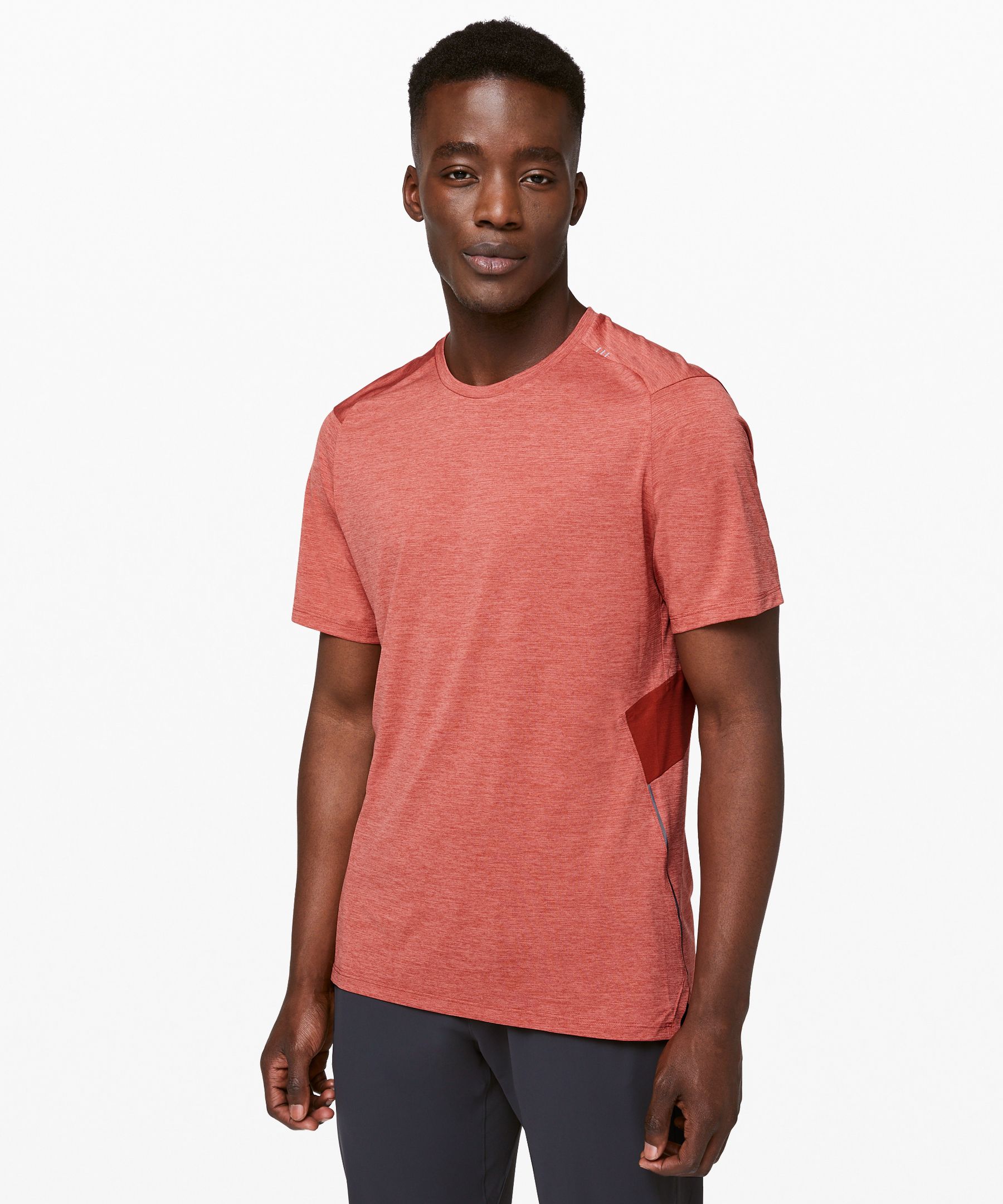 Lululemon Fast And Free Short Sleeve In Heathered Cayenne/cayenne