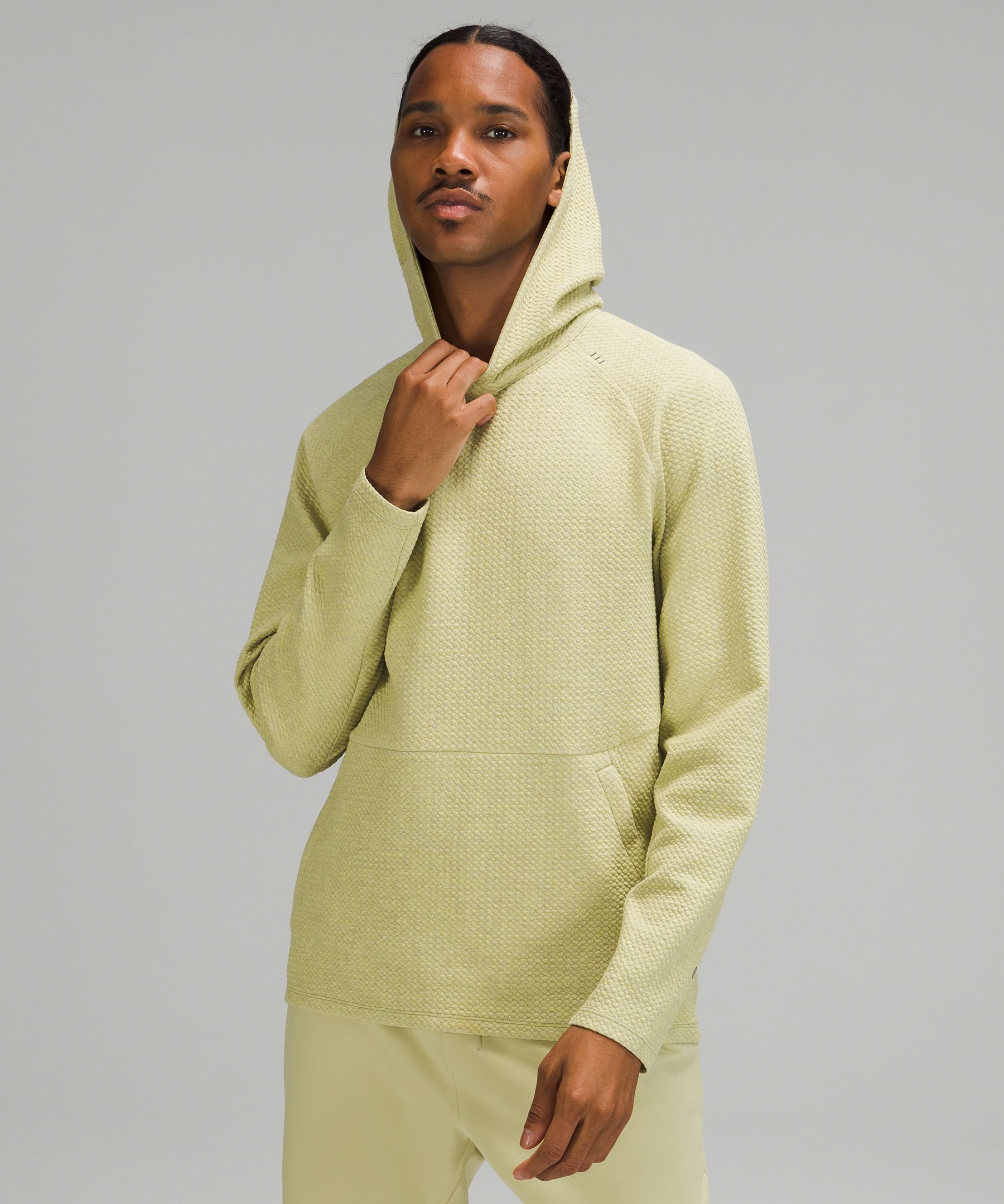 Lululemon At Ease Hoodie In Heathered Rainforest Green