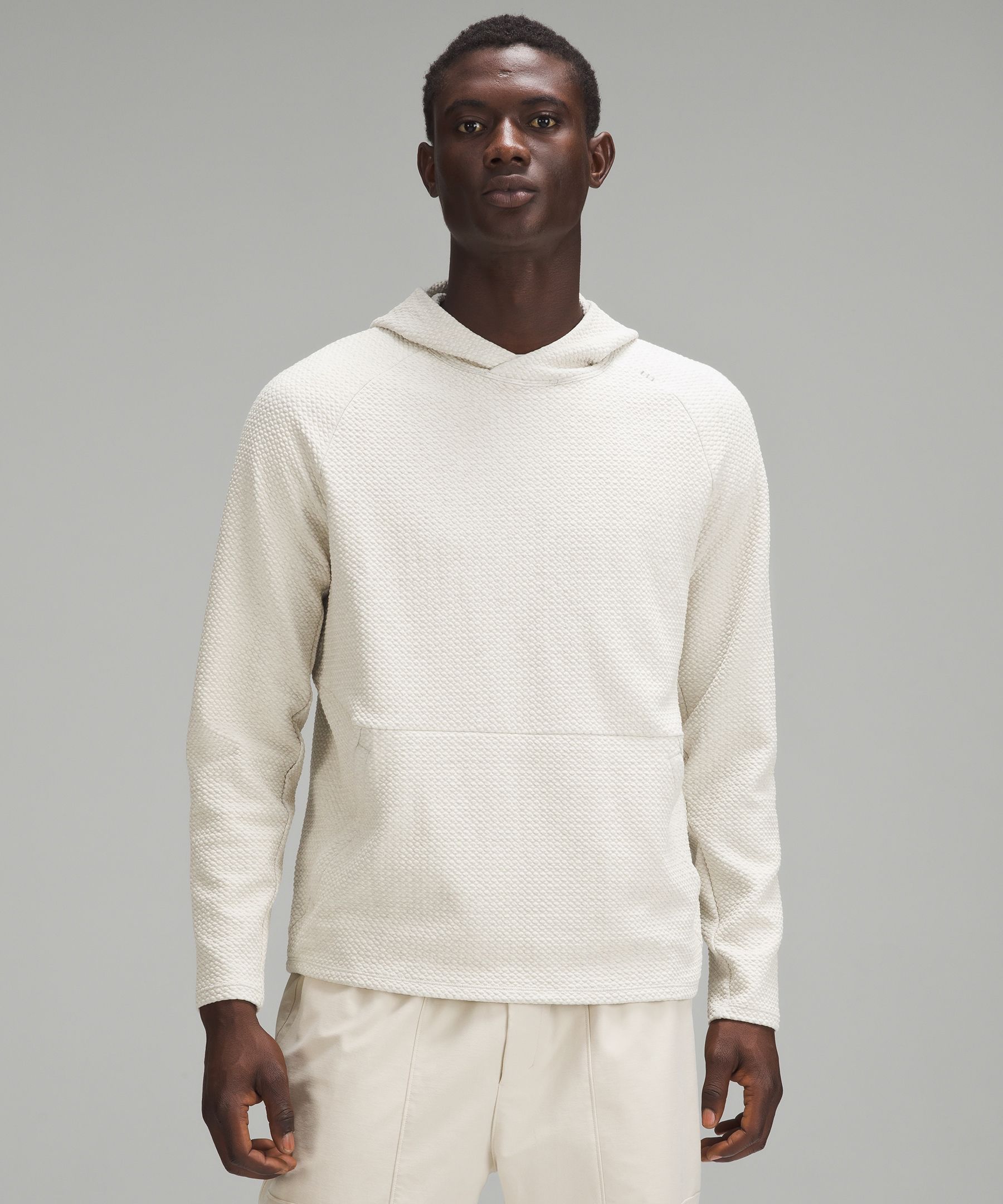 Textured Double-Knit Cotton Hoodie