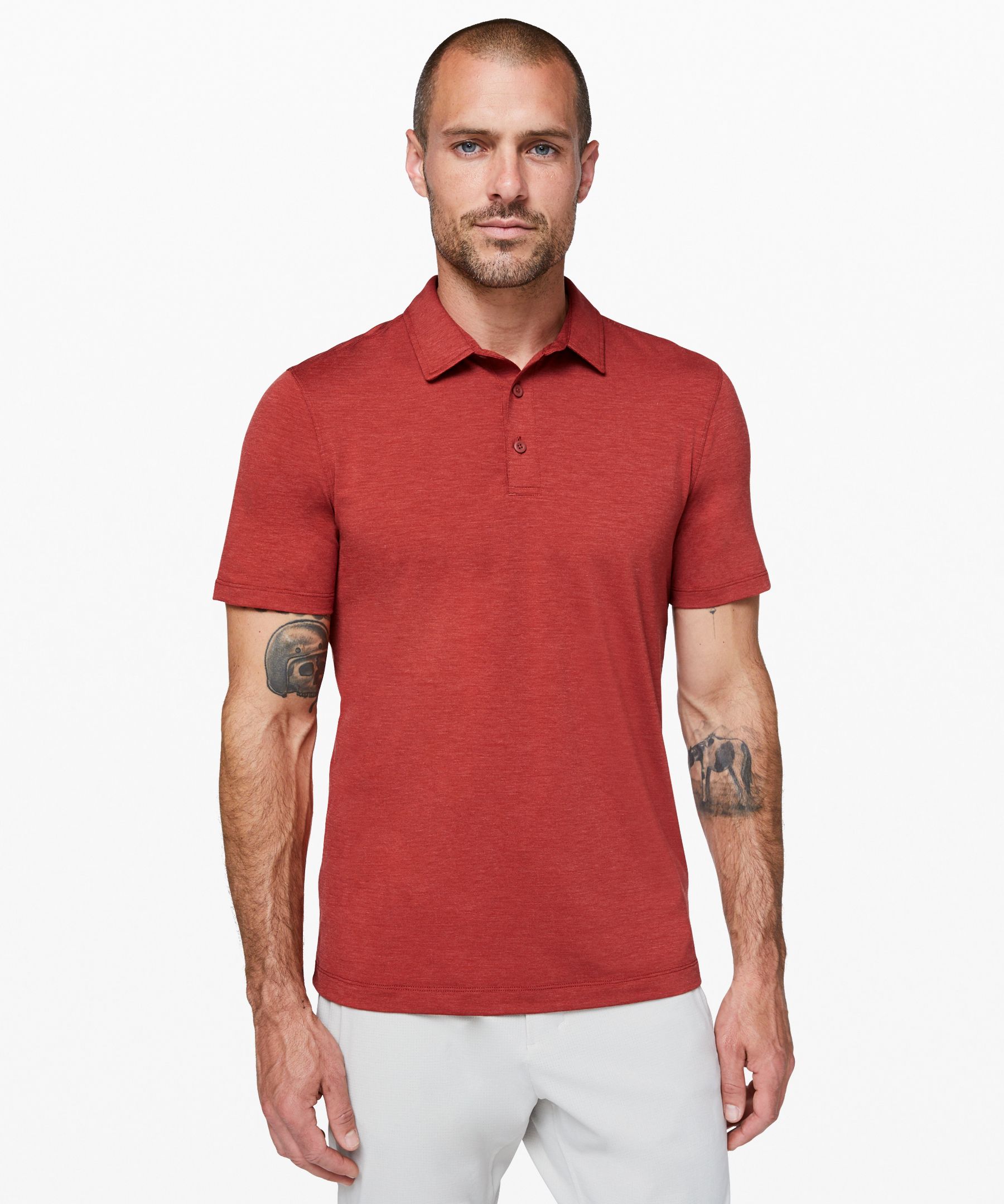 Lululemon Evolution Polo In Red