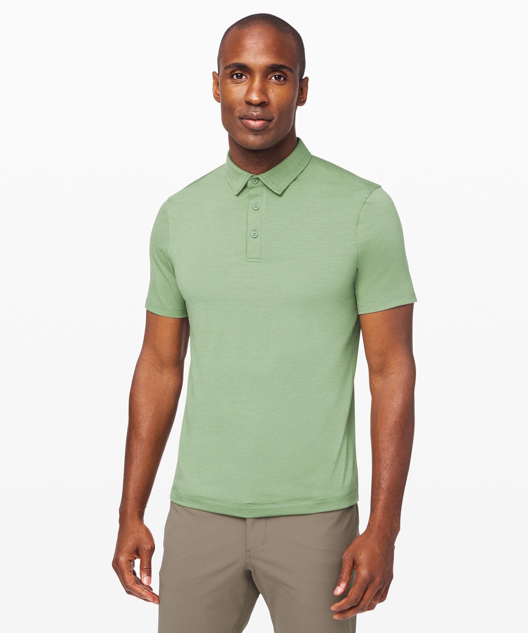 Lululemon Evolution Polo In Willow Green