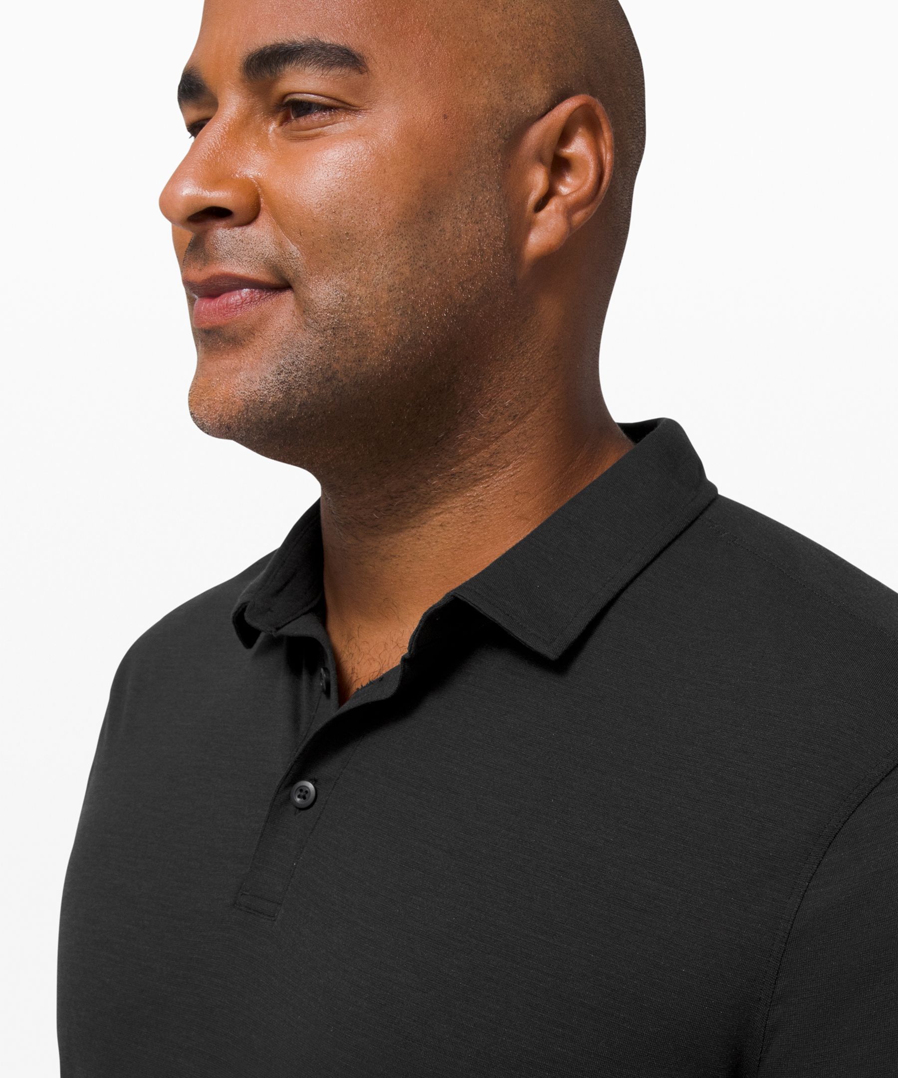 Lululemon Evolution Long Sleeve Polo Shirt - Black - lulu fanatics