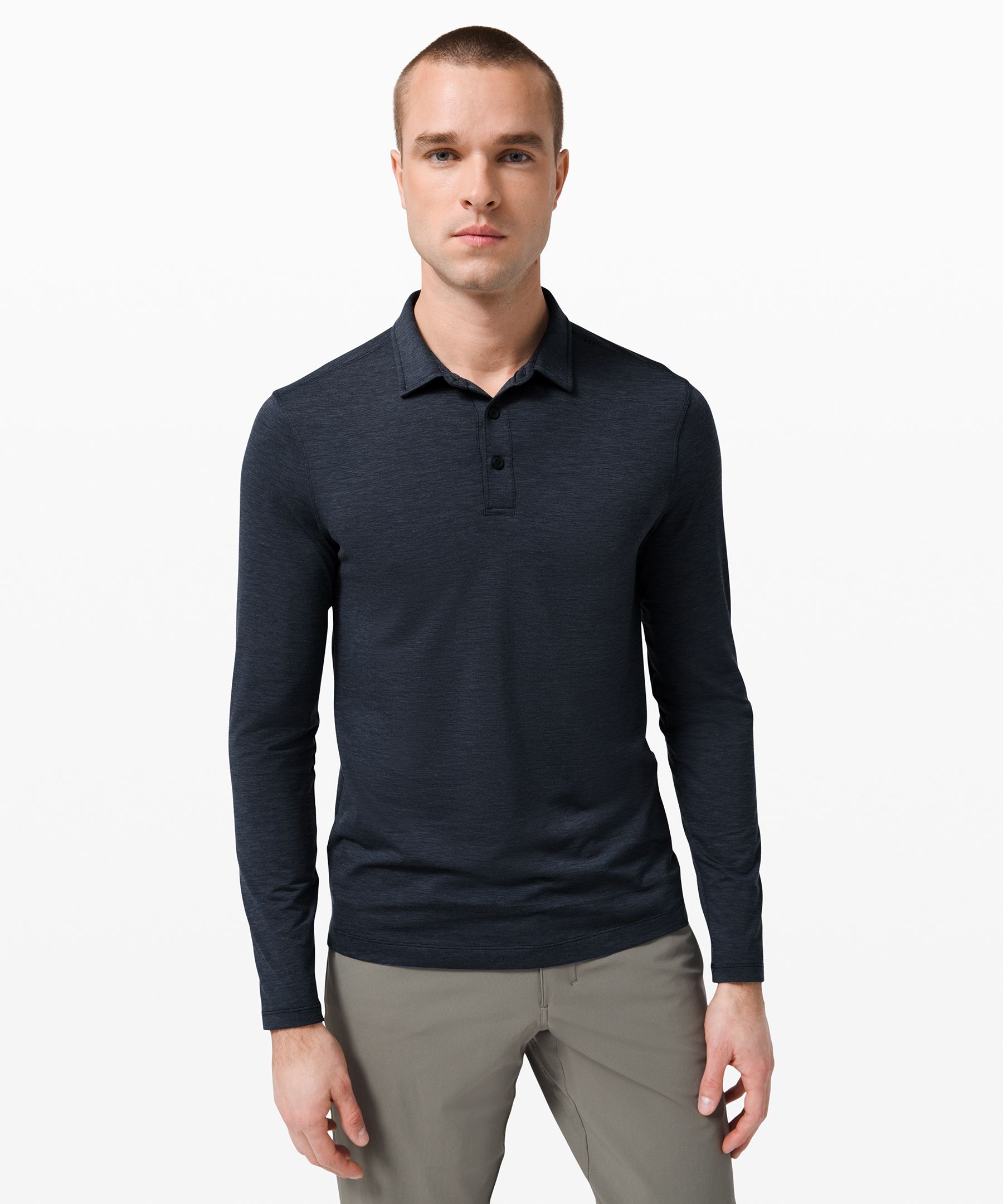 lululemon men's long sleeve polo