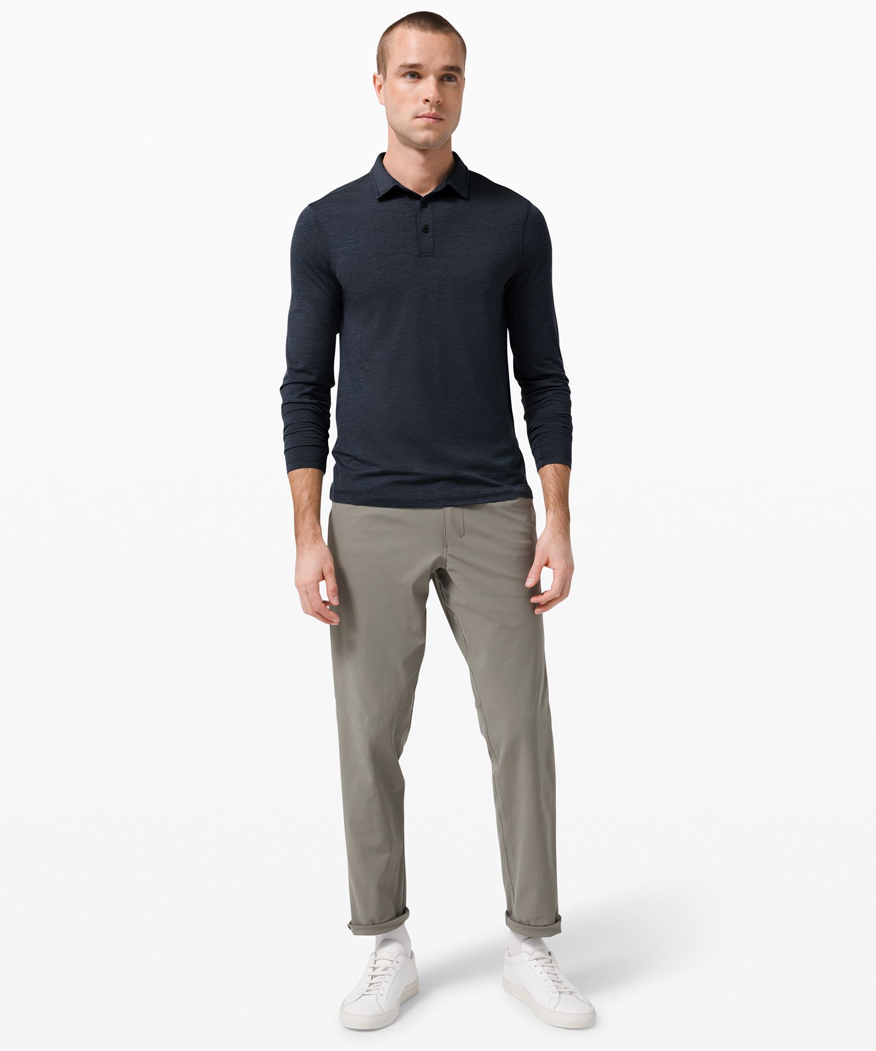 lululemon men's long sleeve polo