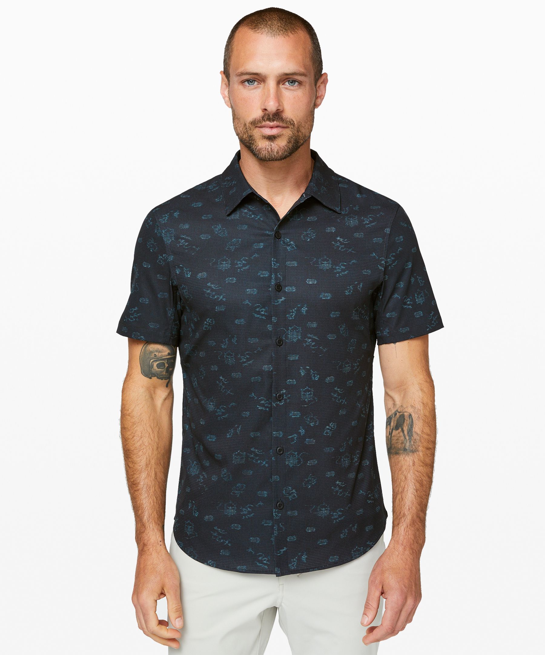 LULULEMON AIRING EASY SHORT SLEEVE BUTTONDOWN 