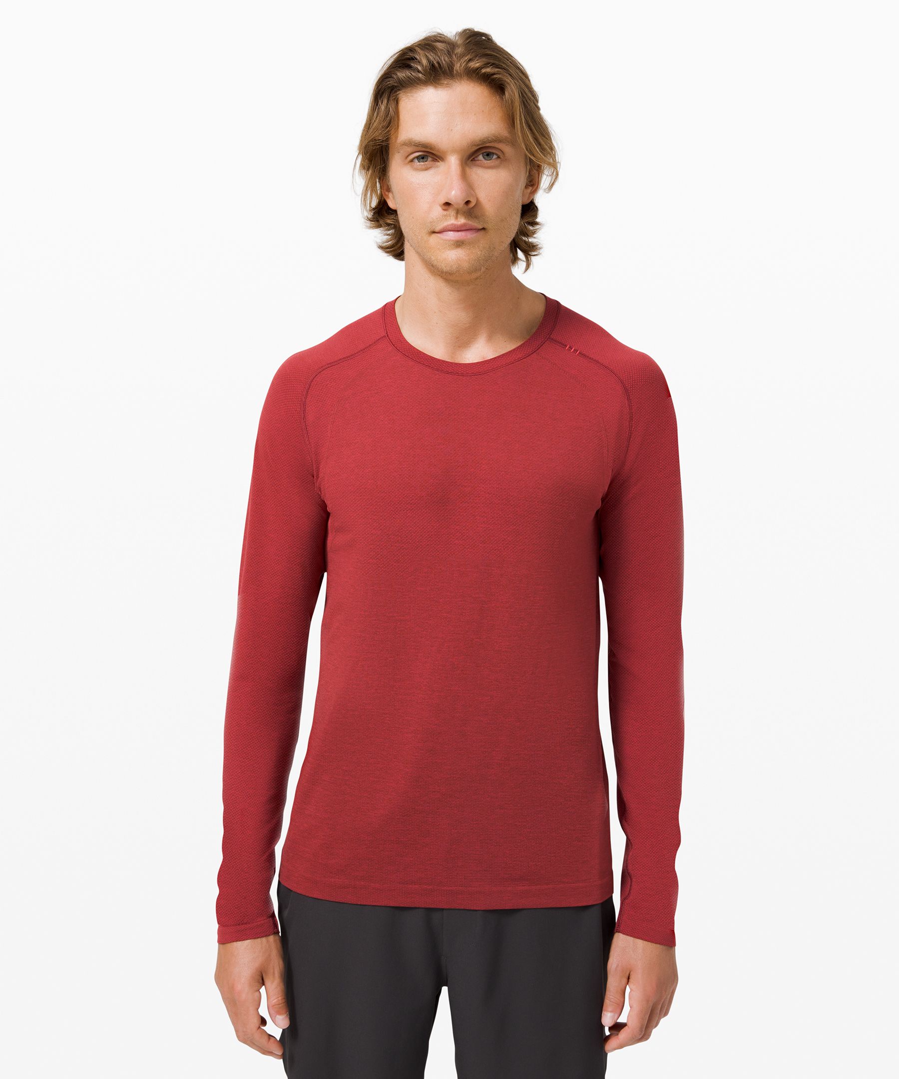 Lululemon Metal Vent Tech Long Sleeve 2.0 In Red