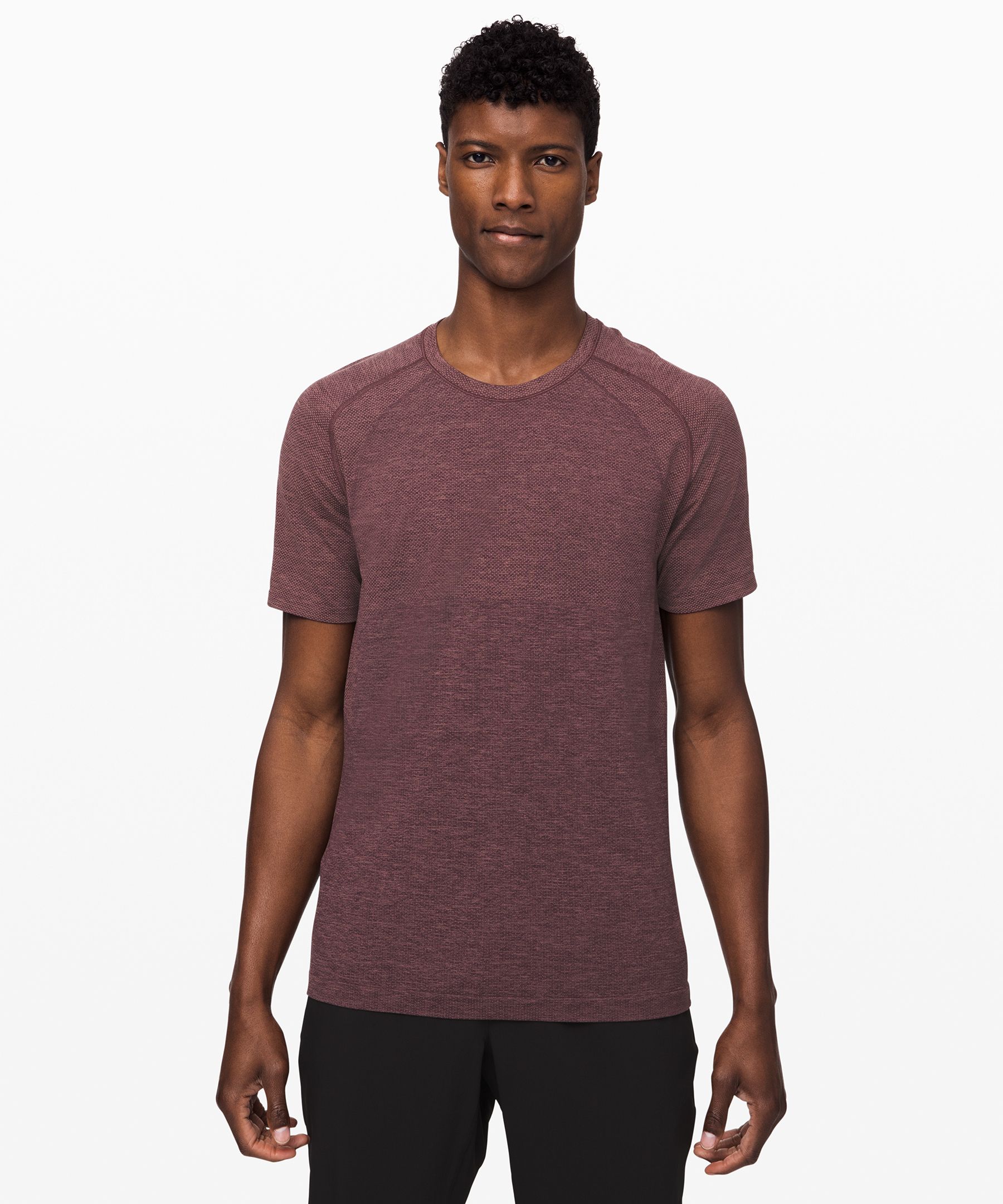 Lululemon Metal Vent Tech Short Sleeve 2.0 In Red Dust/arctic Plum