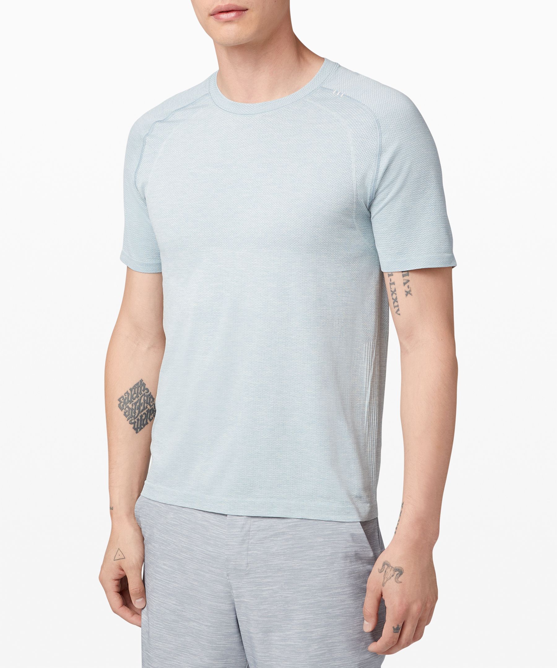 Lululemon Metal Vent Tech Short Sleeve 2.0 In Blue