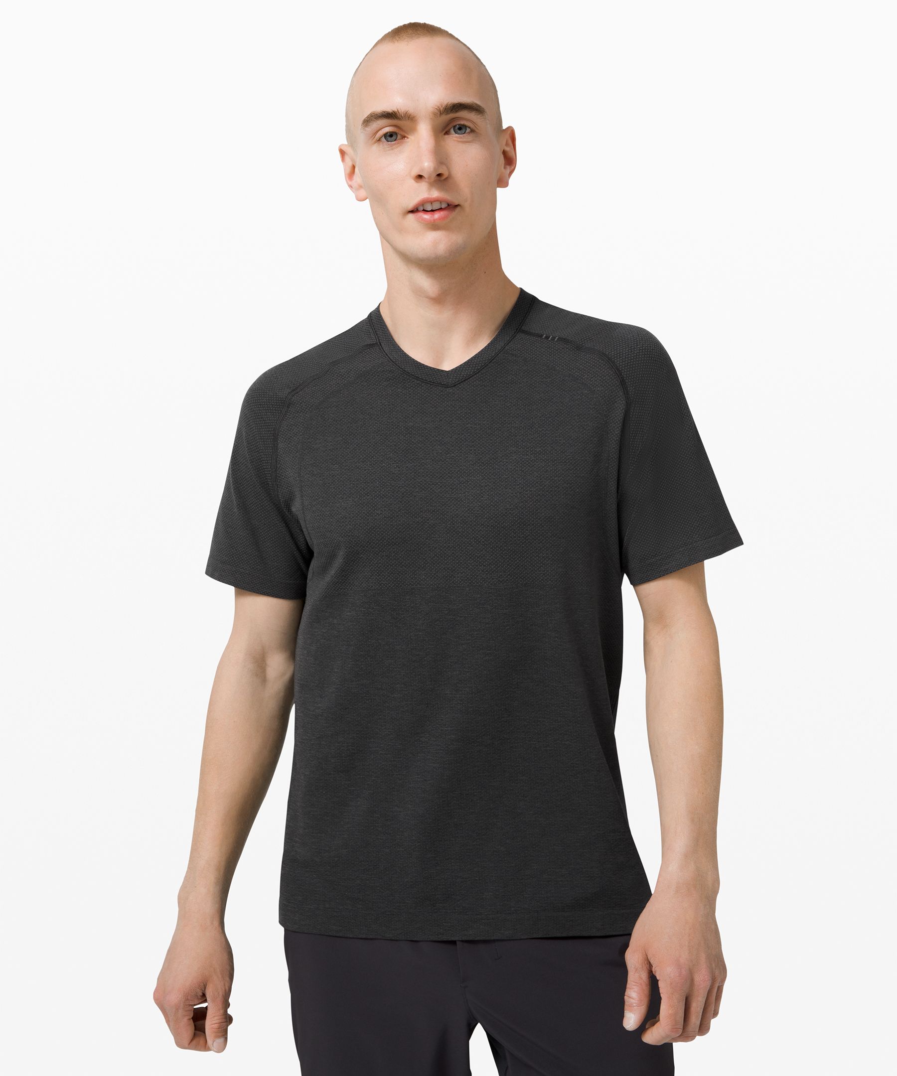 Lululemon Metal Vent Tech Short Sleeve V-neck Shirt 2.0 In Black