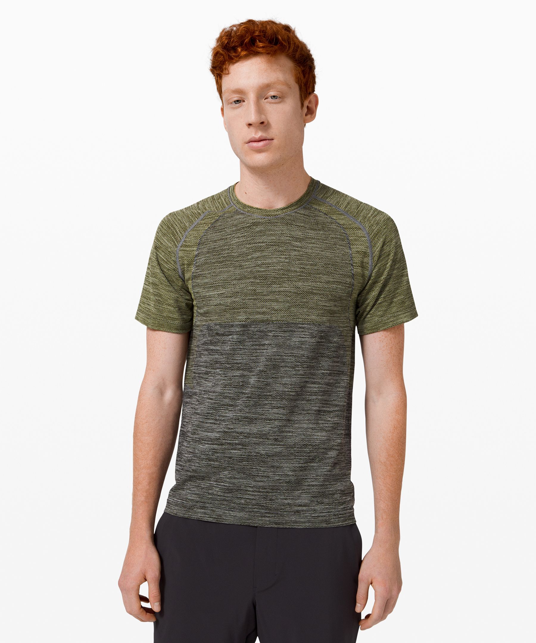 Lululemon Metal Vent Tech Short Sleeve 2.0 In Willow Green/dark