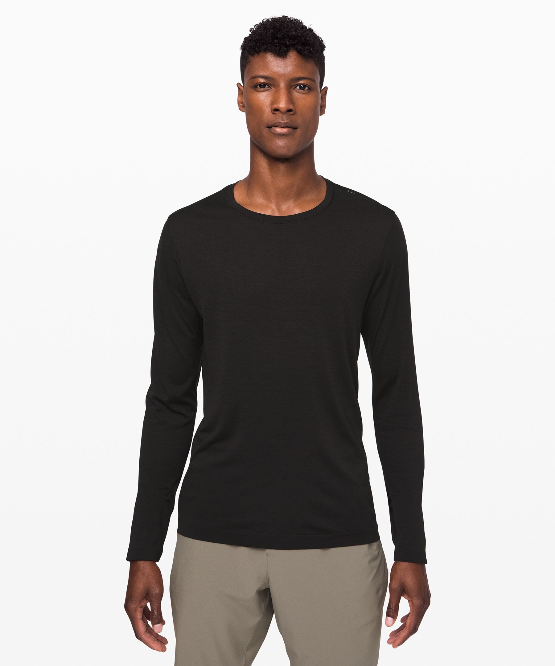 Lululemon Metal Vent Breathe Long Sleeve In Black